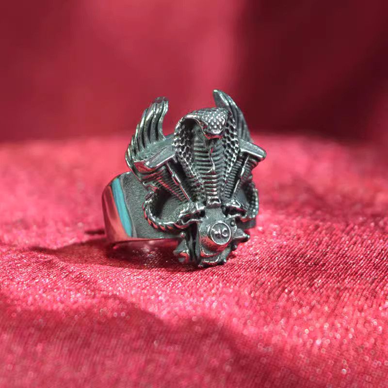 Jewelry Viper engine Matchless Jewelry Rings Chrome Ring (Size 7-13) Size ONE SIZE - 1 Thumbnail