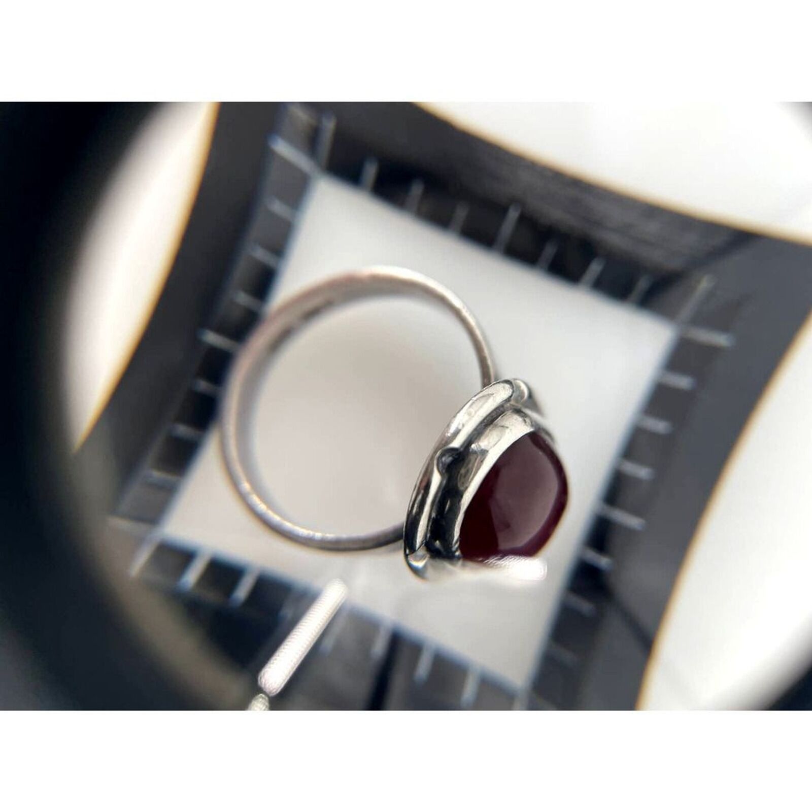 Other Vintage Sterling 925 Stamped Red Coral Gemstone Ring Size ONE SIZE - 9 Thumbnail