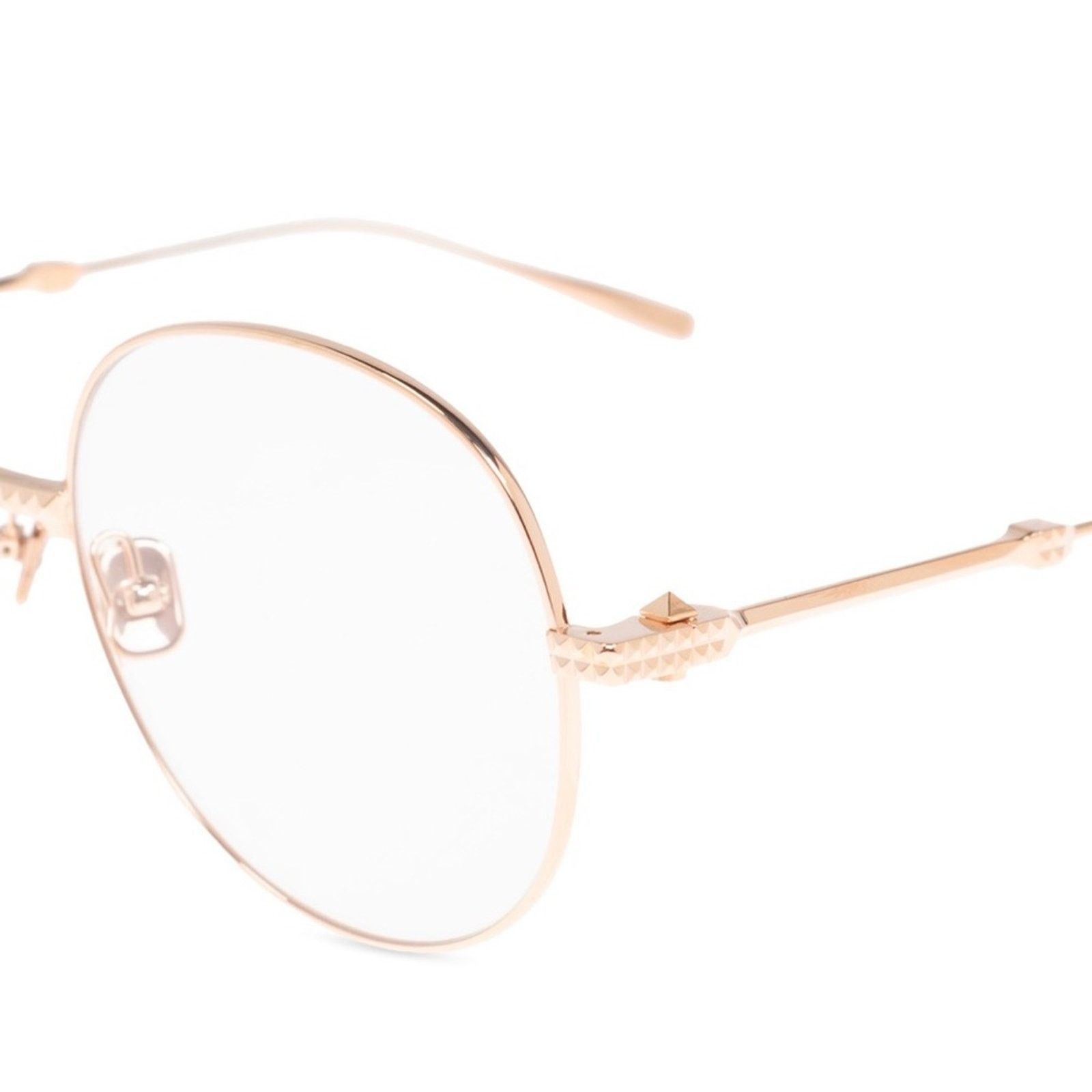 Valentino New! Valentino STUD III VLX 136A, Elegant Gold RX Frame Size ONE SIZE - 4 Thumbnail
