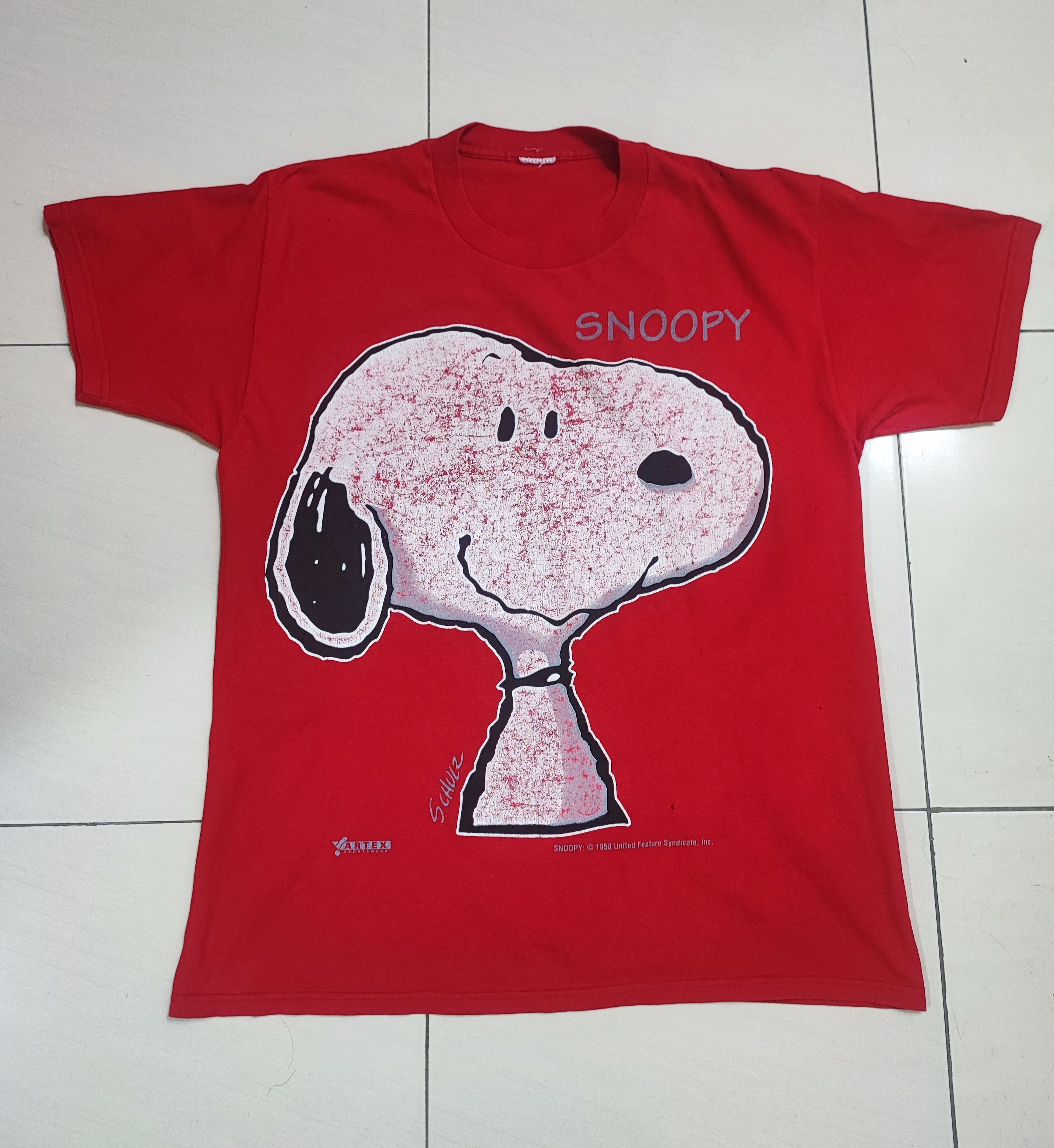 Vintage Vintage Big Graphic Snoopy T-Shirt Size US L / EU 52-54 / 3 - 1 Thumbnail