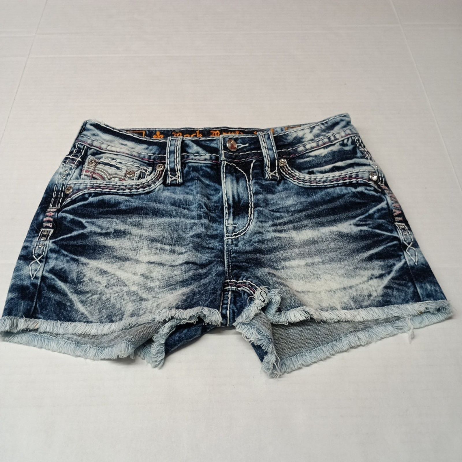Rock Revival Rock Revival Womens Mid-Rise Stretch Short size 26 Blue NWOT Size 26" / US 2 / IT 38 - 1 Thumbnail