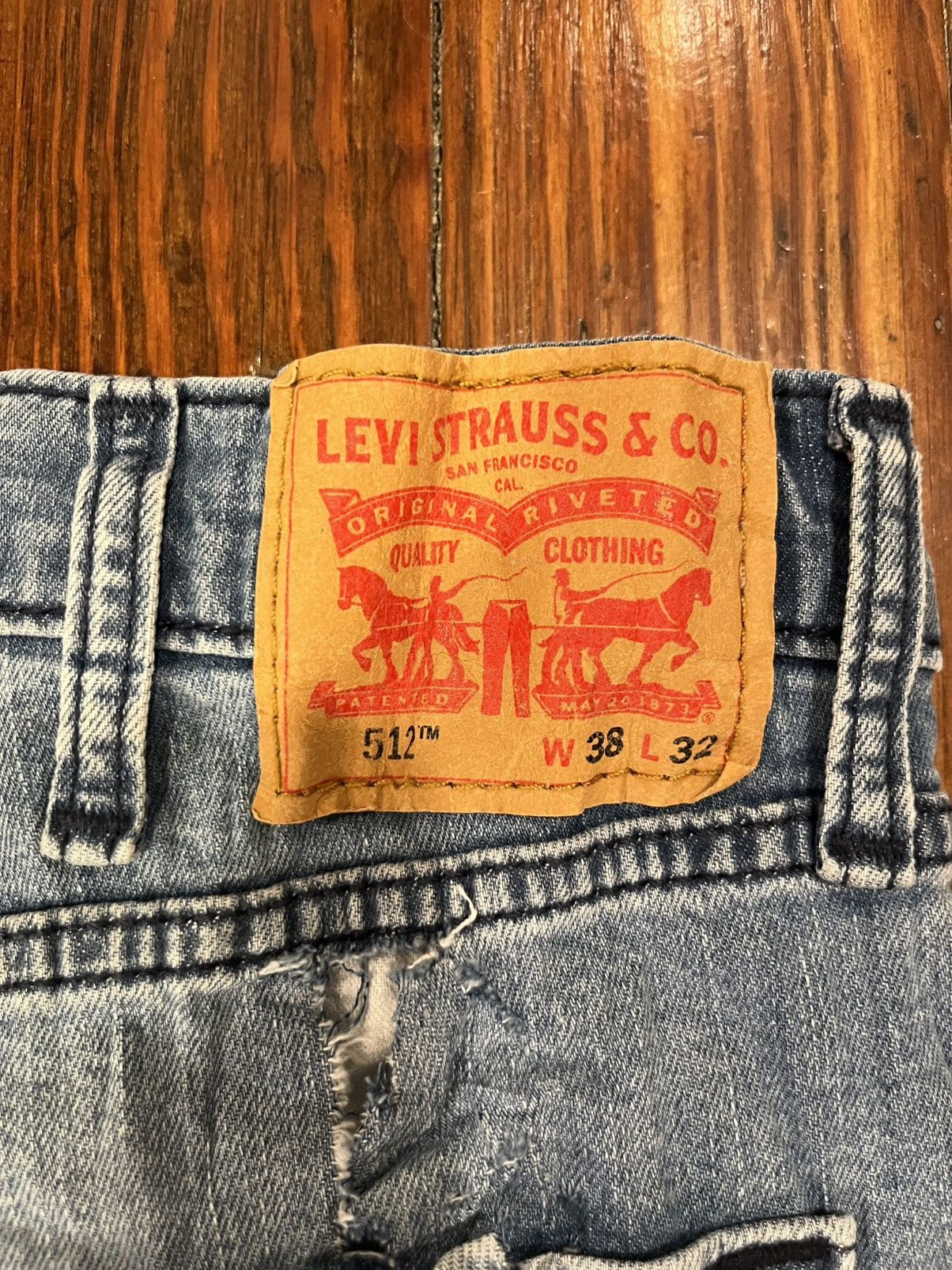 Levi's Levi’s 512 Slim Tapered Jeans – Men’s 38×32 Size US 38 / EU 54 - 5 Thumbnail