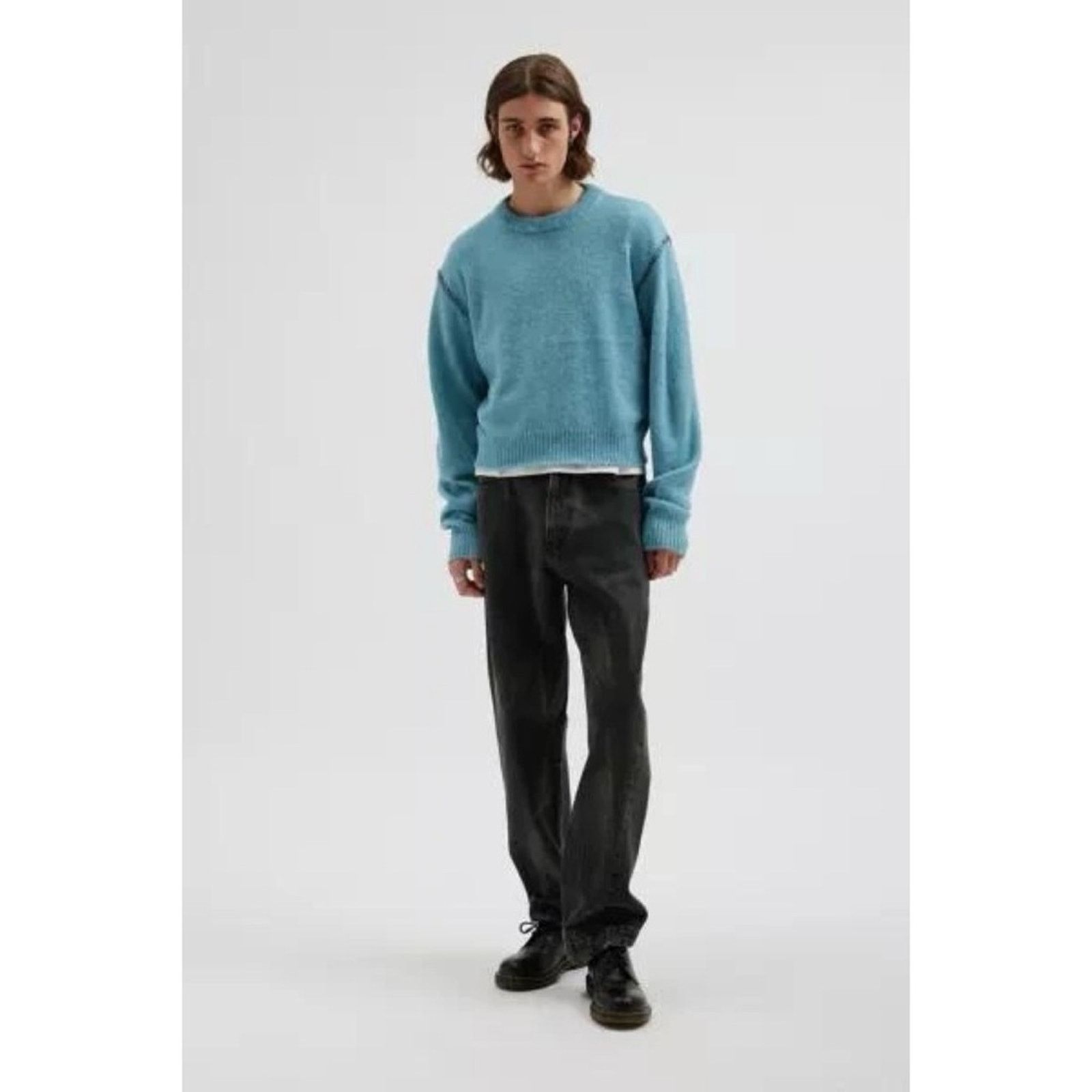 Urban Outfitters Urban Outfitters Hudson Shrunken Crew Neck Sweater XL Size US XL / EU 56 / 4 - 12 Thumbnail