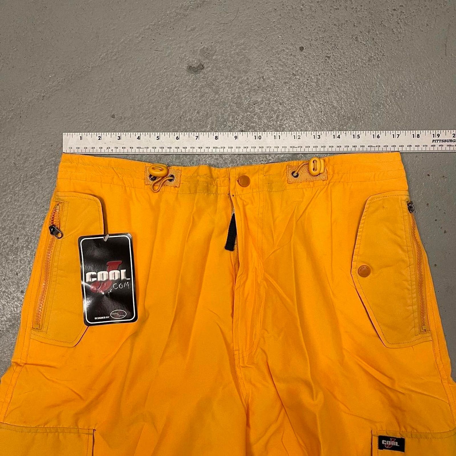 Vintage Vintage Baggy Y2k Urban Wide Leg Yellow Skater Pants Mens L Size US 34 / EU 50 - 3 Thumbnail
