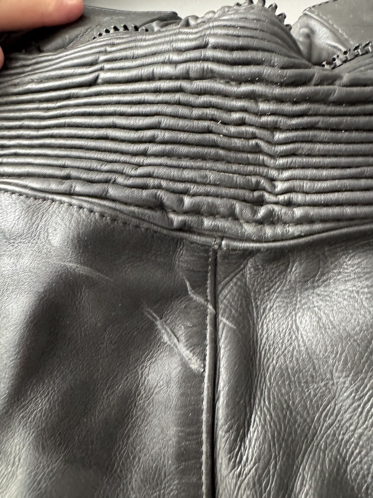 Japanese Brand Vintage Leather Motorcycle Biker Pants Size US 38 / EU 54 - 11 Thumbnail