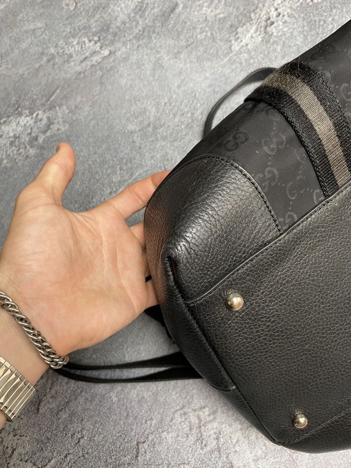 Gucci Gucci GG Supreme Canvas Duffle Bag XL Size ONE SIZE - 13 Thumbnail