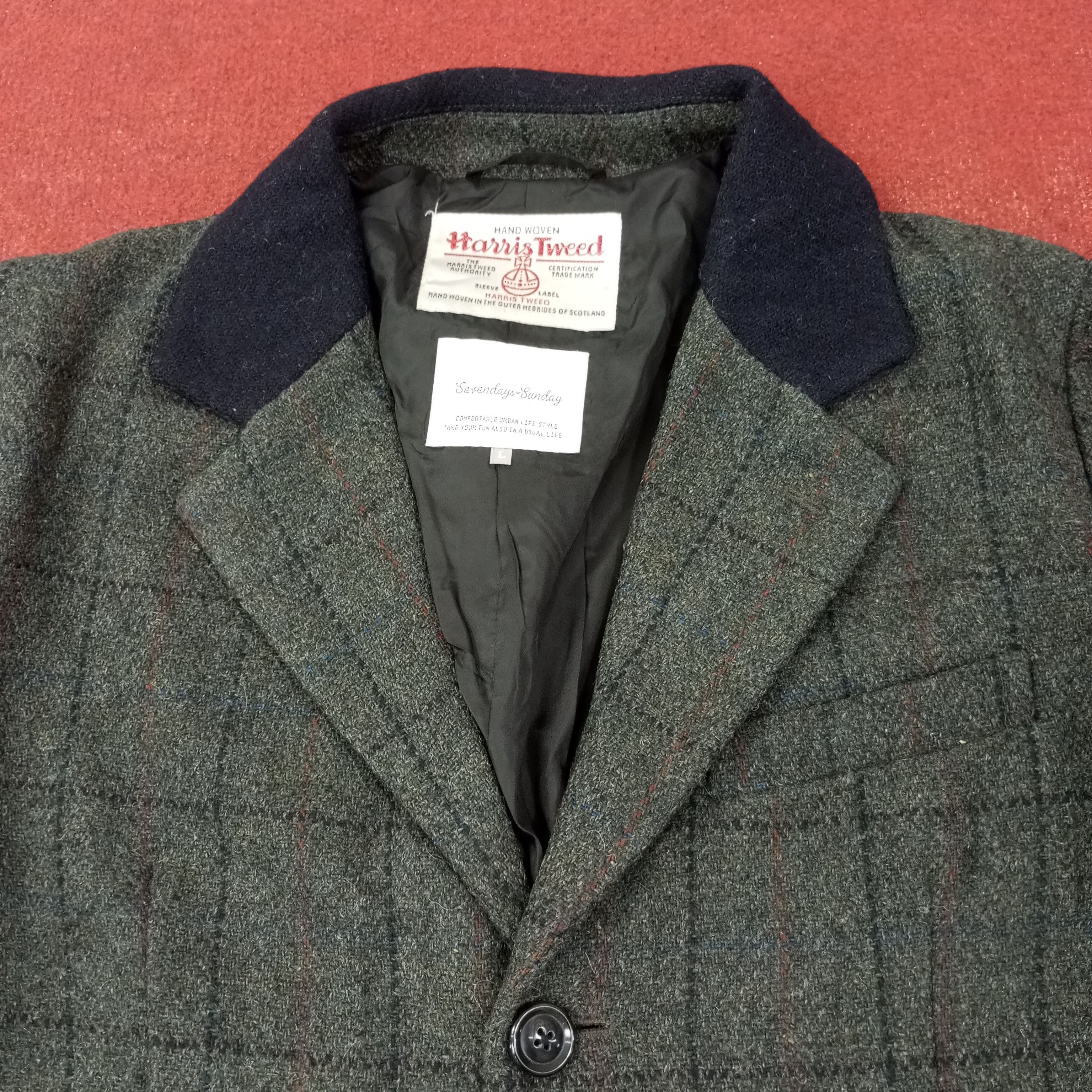 Harris Tweed Harris Tweed Fashion Style Long Jacket c254n6 Size US M / EU 48-50 / 2 - 2 Thumbnail