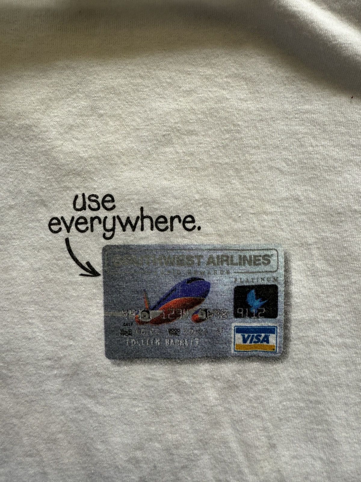 Gildan Vintage America Airlines Houston Credit Card Shirt XL Size US XL / EU 56 / 4 - 3 Thumbnail