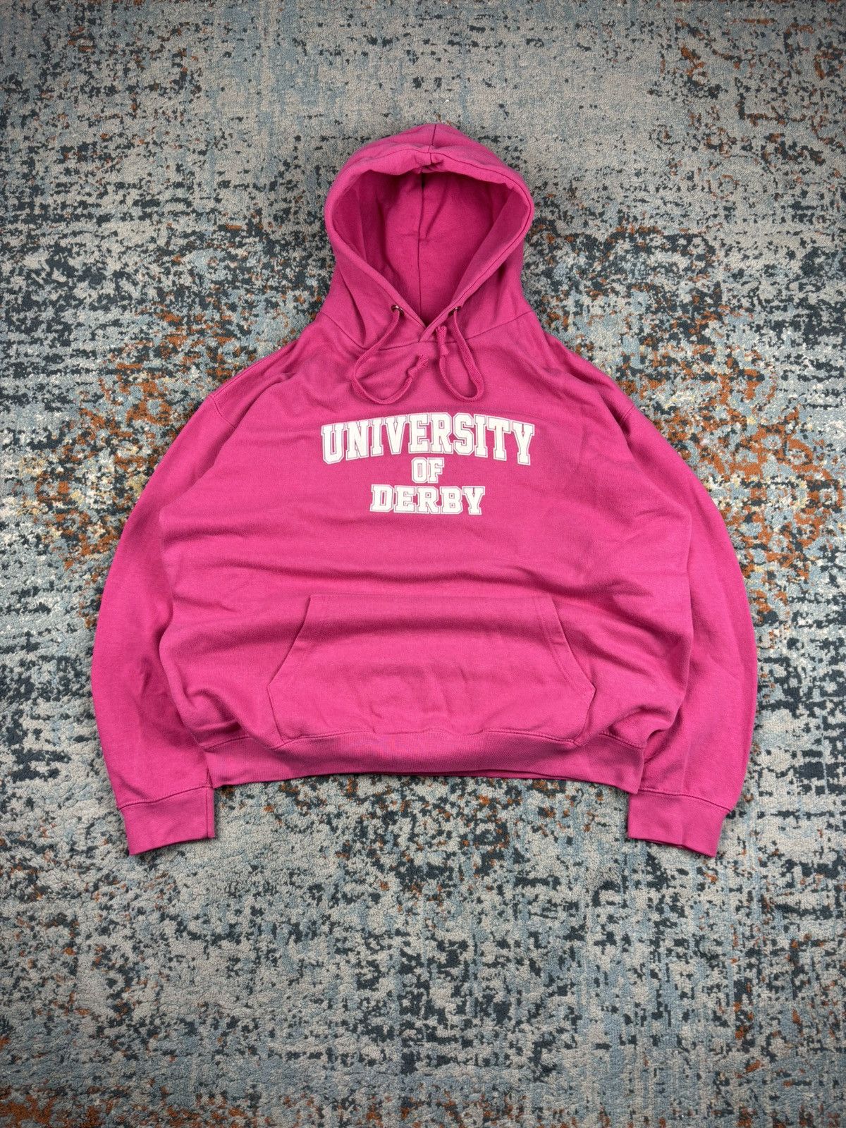 Vintage Vintage 90s University of Derby college oversized hoodie Y2K Size US XL / EU 56 / 4 - 1 Thumbnail