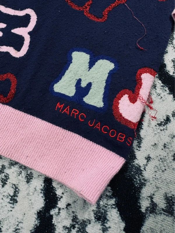 Marc Jacobs Marc Jacobs sweater navy blue pink monogram logo S Size S / US 4 / IT 40 - 3 Thumbnail