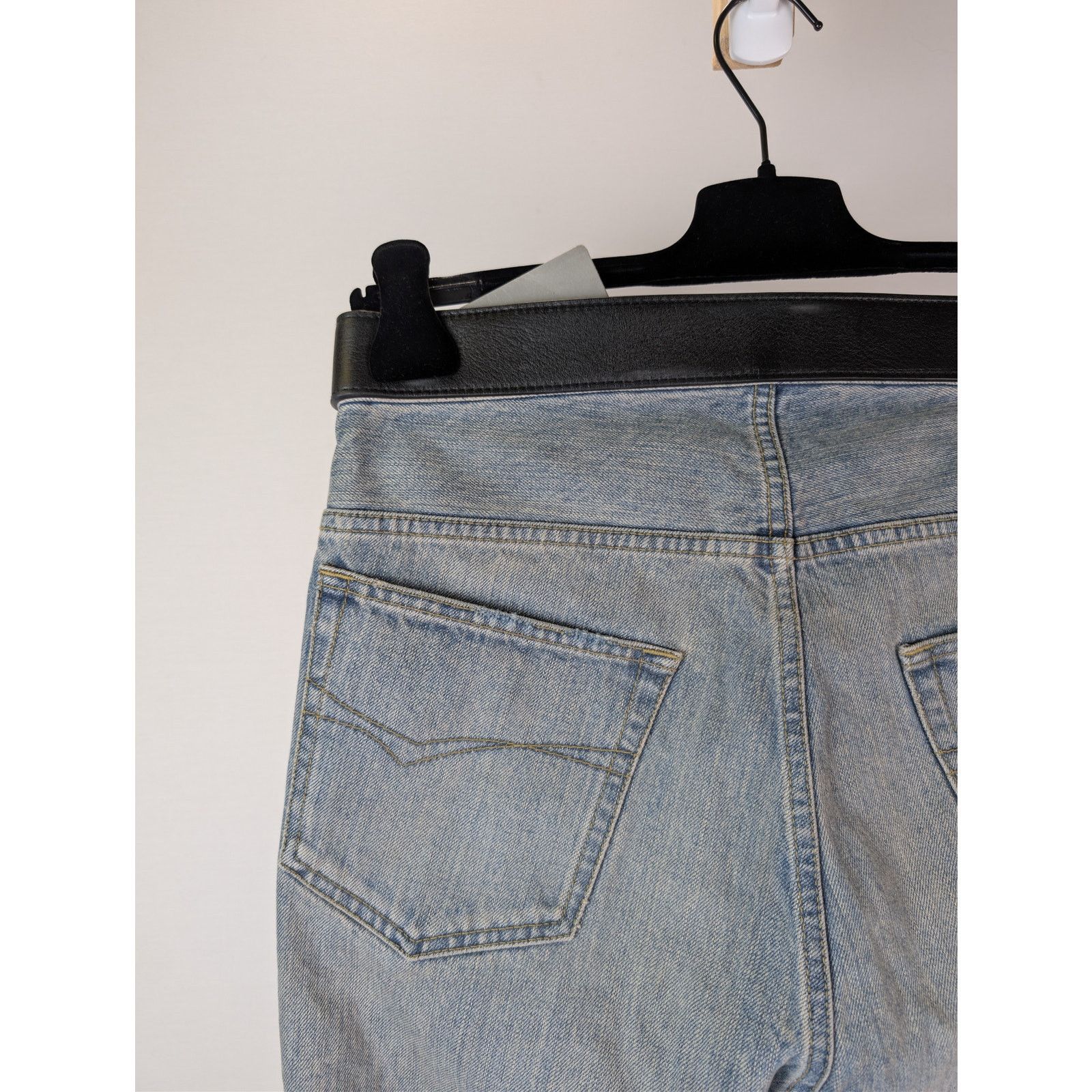 Balenciaga o1rshd1 Organic Selvedge Denim Integrated Belt Pants Size US 30 / EU 46 - 16 Thumbnail