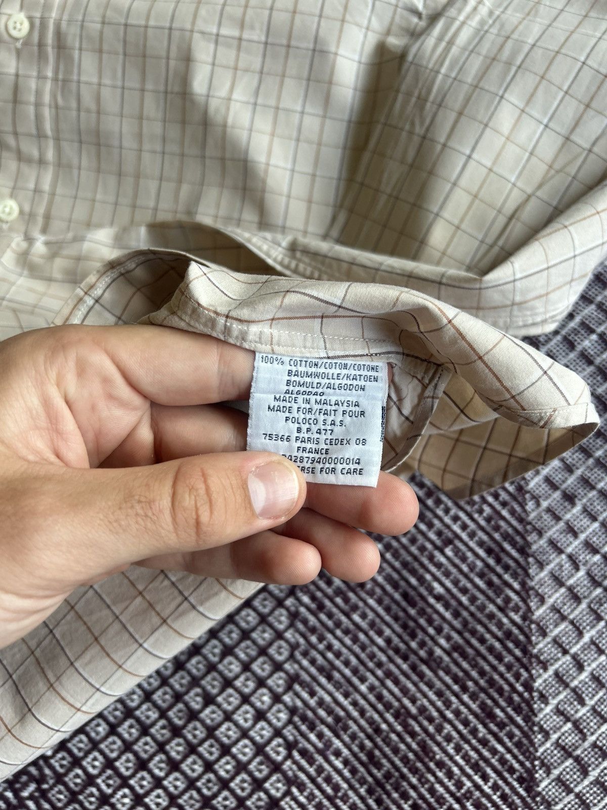 Polo Ralph Lauren Vintage Polo Ralph Lauren Two-ply Cotton Shirt Streetwear Size US S / EU 44-46 / 1 - 9 Thumbnail