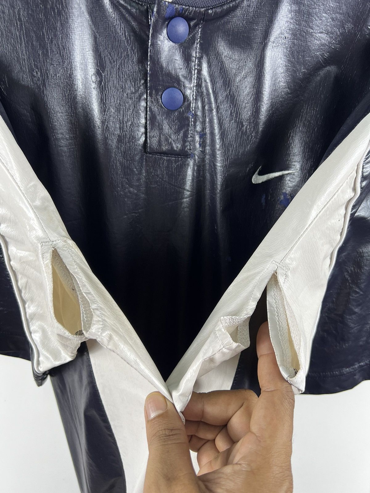 Nike × Vintage 🔥 VINTAGE Y2K DISTRESSED NIKE BASEBALL BIG SWOOSH LOGO - XL Size US XL / EU 56 / 4 - 8 Thumbnail