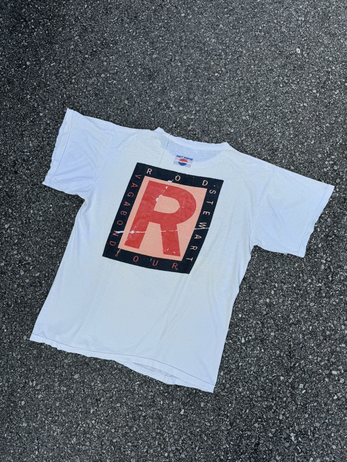 Band Tees × Vintage Rod Stewart Vintage 90s merch tour single stitch rare rock Size US L / EU 52-54 / 3 - 6 Thumbnail