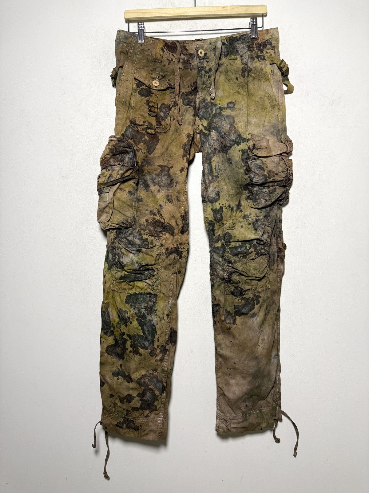 Polo Ralph Lauren ralph lauren tie dye cargo multipocket army pants Size US 31 - 1 Thumbnail