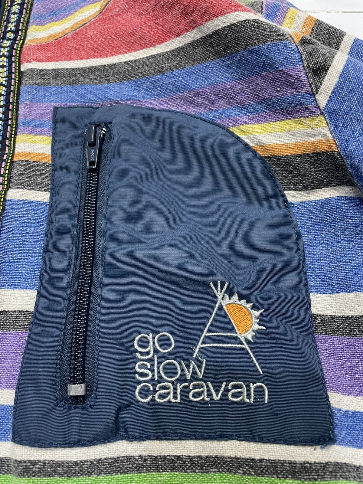 go slow caravan Go Slow Caravan Stripe Colorful Full Zip Hooded Jacket Size US M / EU 48-50 / 2 - 5 Thumbnail