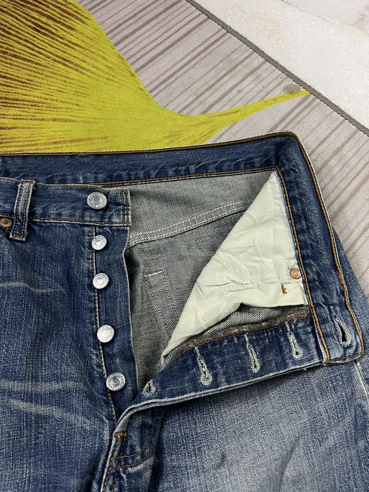 If Six Was Nine × Levi's Vintage Levis 501 Distressed Jeans Very Nice Size US 30 / EU 46 - 3 Thumbnail