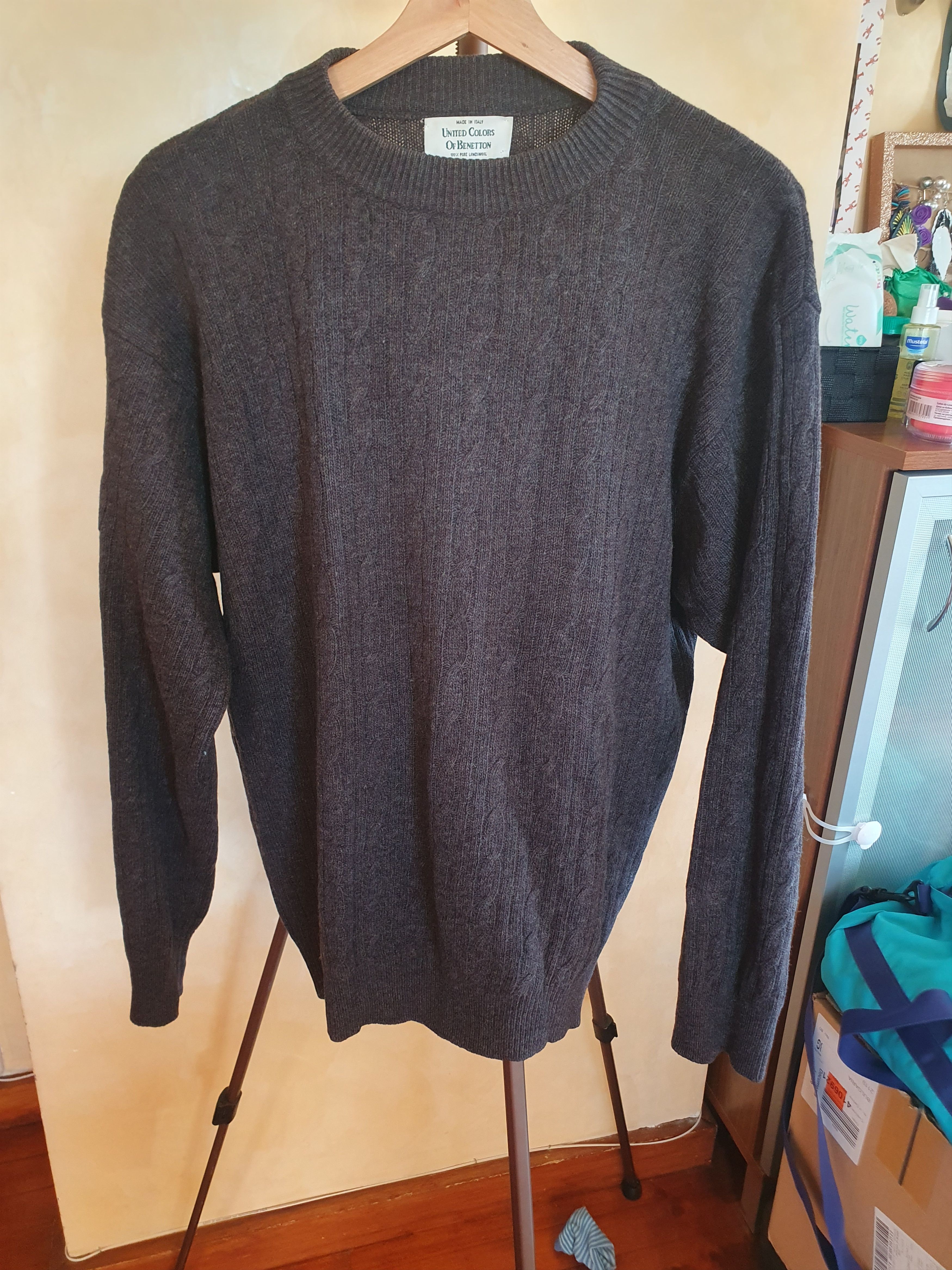 United Colors Of Benetton United Colors of Benetton 100% Lambs Wool Sweater L Size US L / EU 52-54 / 3 - 6 Thumbnail