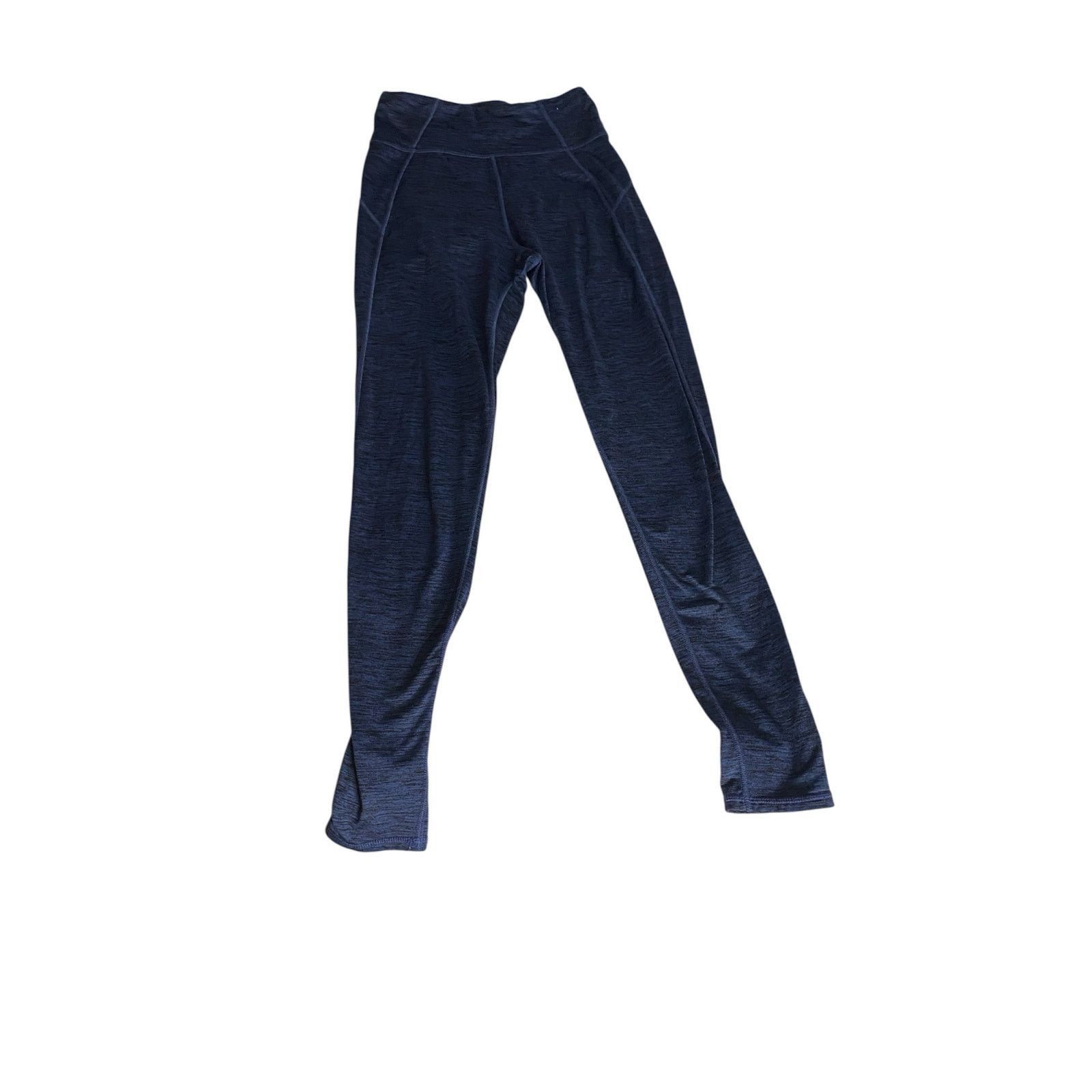 Other Athleisure High Rise Blue Denim Print Leggings XS Yoga Pants Size 22" - 2 Thumbnail
