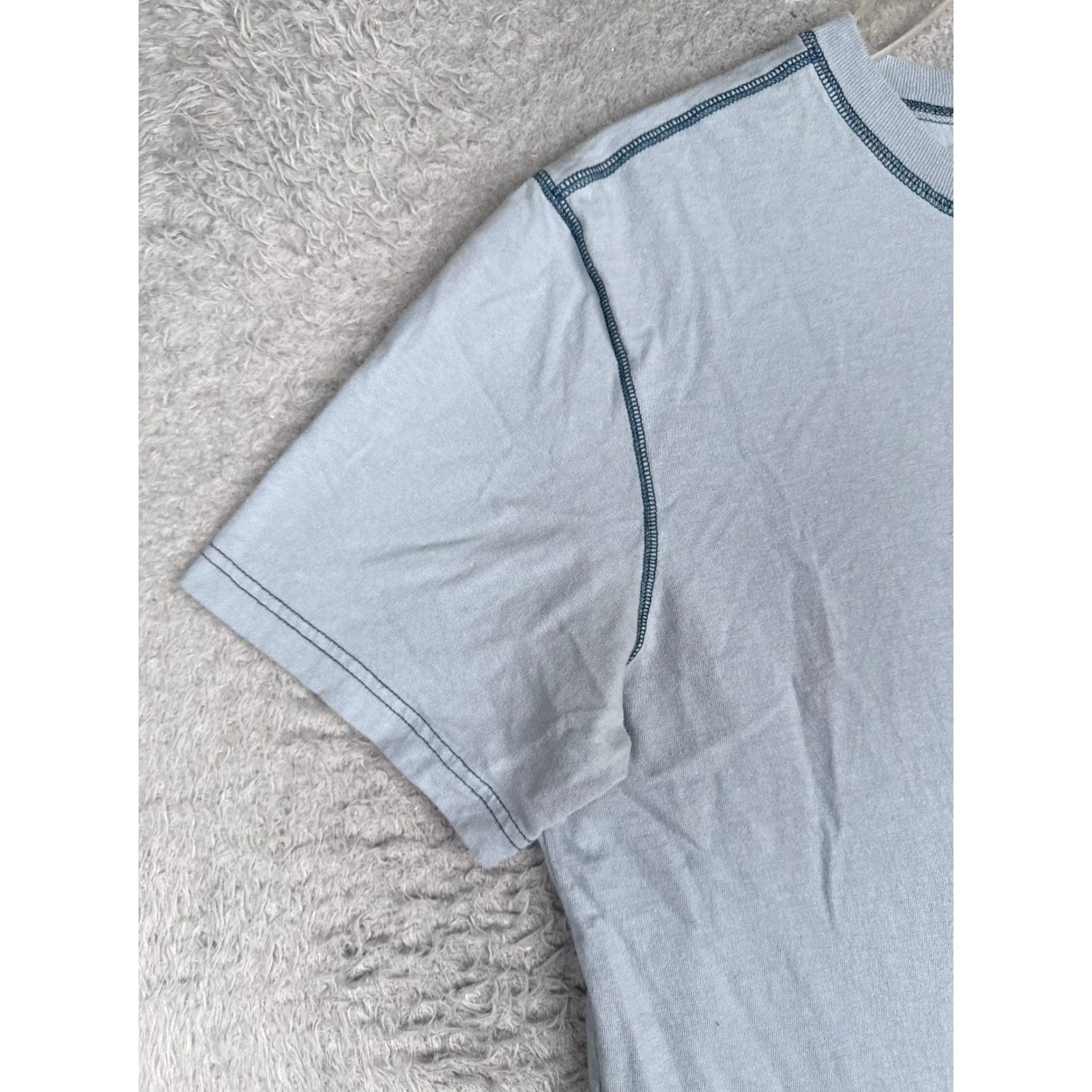 The North Face VINTAGE? No, it's not vintage. The North Face Shirt Men Large Blue 100% Cotton Short Sleeve Crew Neck Size US L / EU 52-54 / 3 - 3 Thumbnail