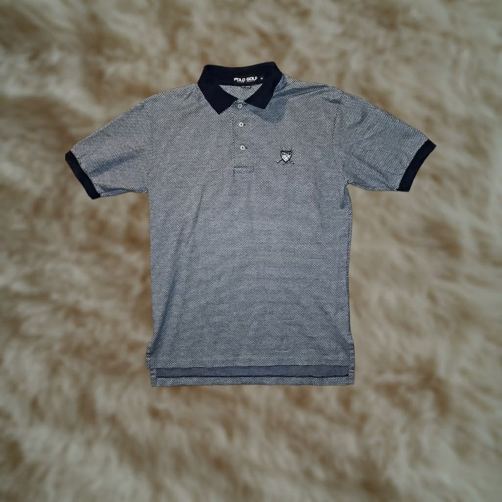 Ralph Lauren VINTAGE Ralph Lauren Polo Golf Shirt Men’s Medium Blue Diamond Short Sleeve Polo Shirt Mens M Blue Diamond 90s Preppy Sports Size US M / EU 48-50 / 2 - 1 Thumbnail