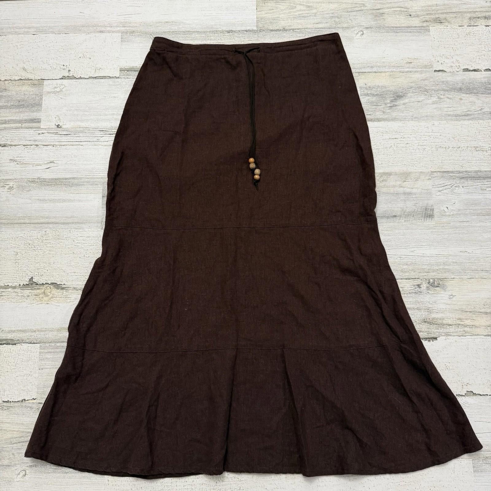 Other 90s made in usa boho indie western linen skirt Size 32" / US 10 / IT 46 - 1 Thumbnail