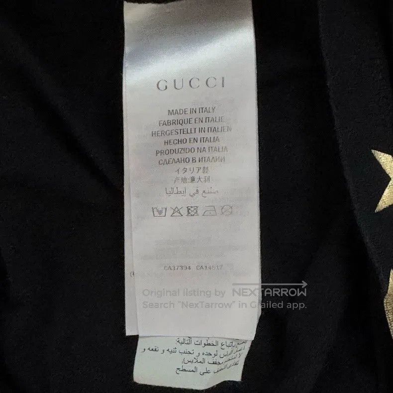 Gucci Gucci Logo star full printed cotton short-sleeved T-shirt Size US S / EU 44-46 / 1 - 4 Thumbnail
