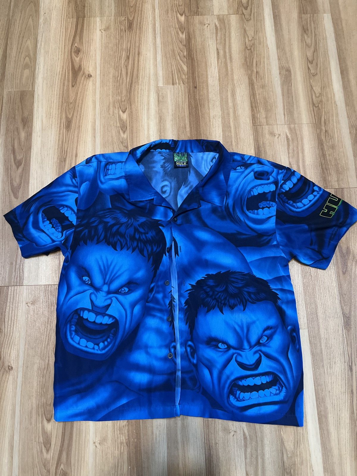 Vintage Incredible Hulk Button Up Size US XL / EU 56 / 4 - 1 Thumbnail