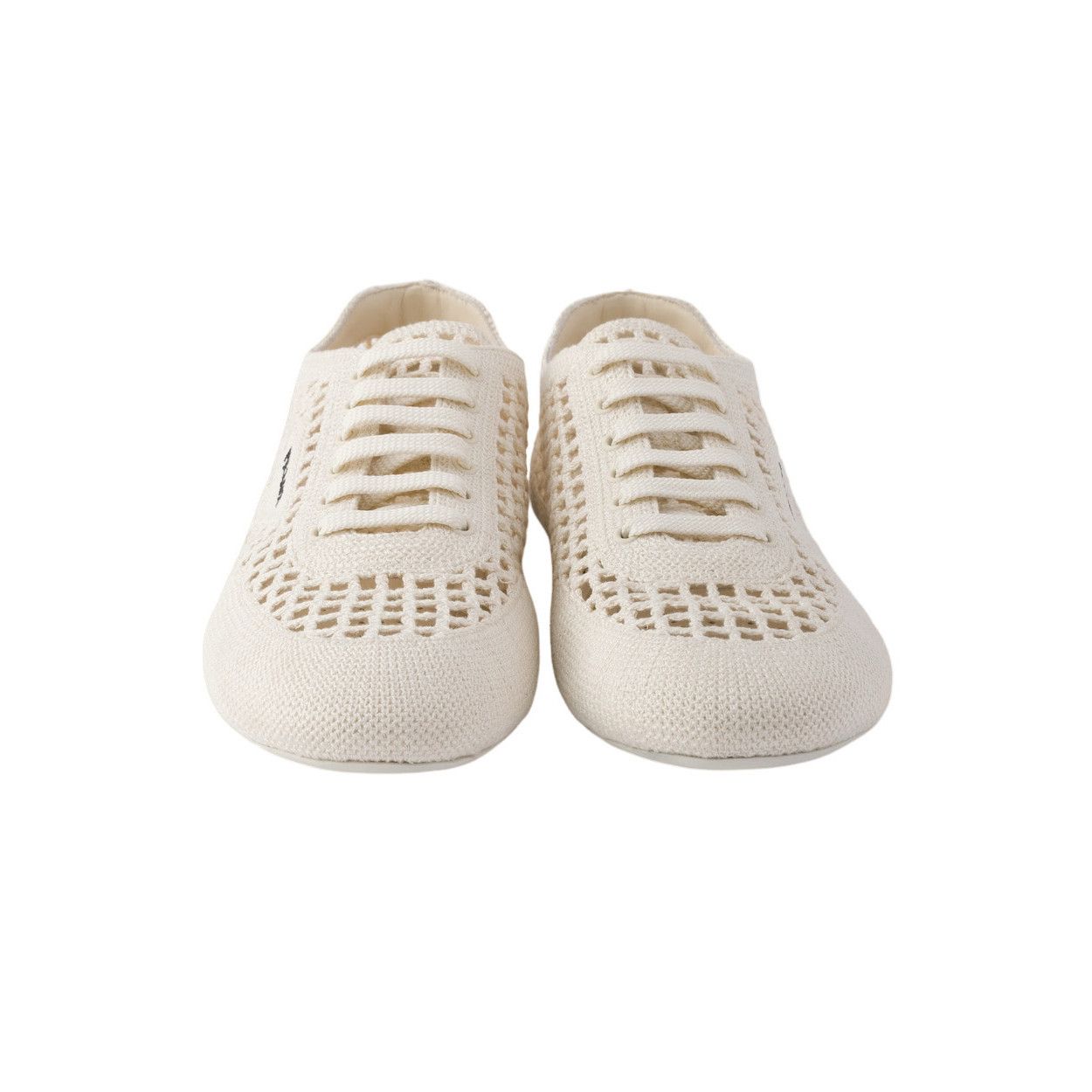 Prada PRADA Collapse $1290 Ivory Crochet Sneakers New & Authentic Size US 8 / IT 38 - 5 Thumbnail