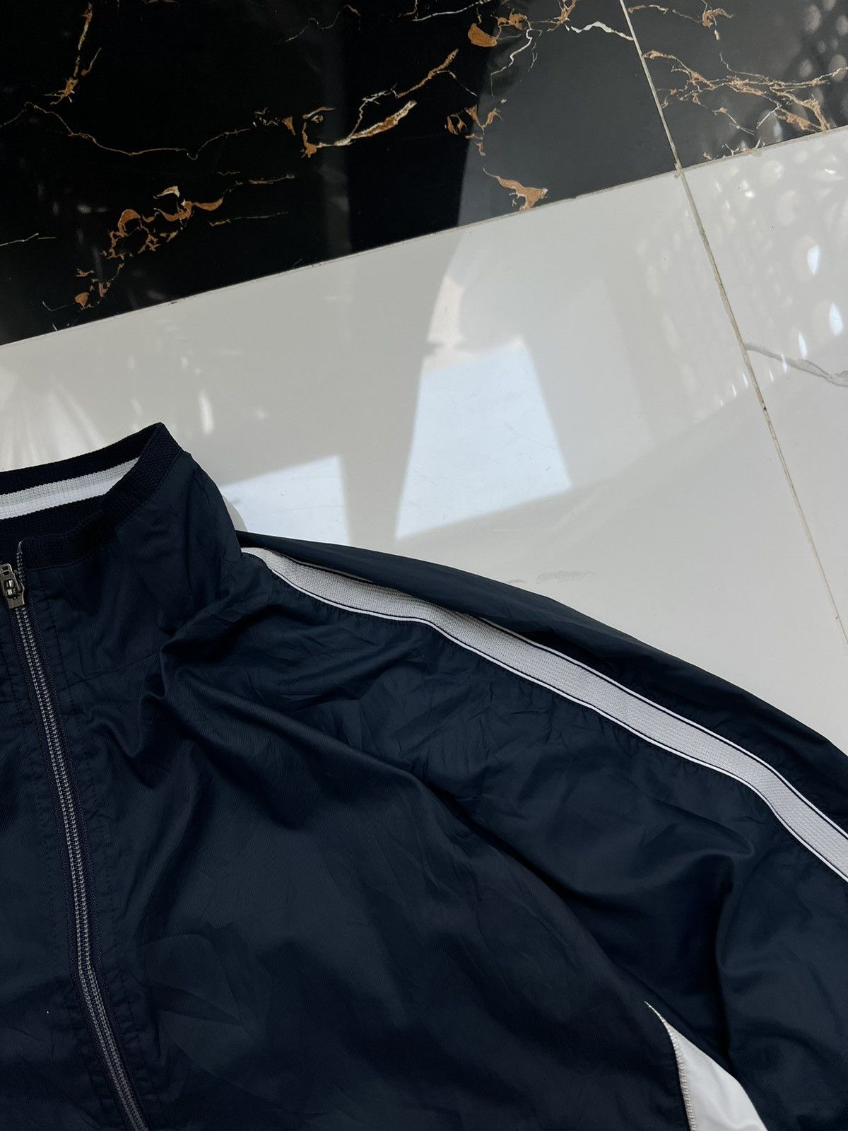 Nike × Vintage 90’s NIKE MULTI SWOOSH RARE RETRO TRACK JACKET Y2K GORPCORE Size US XL / EU 56 / 4 - 5 Thumbnail