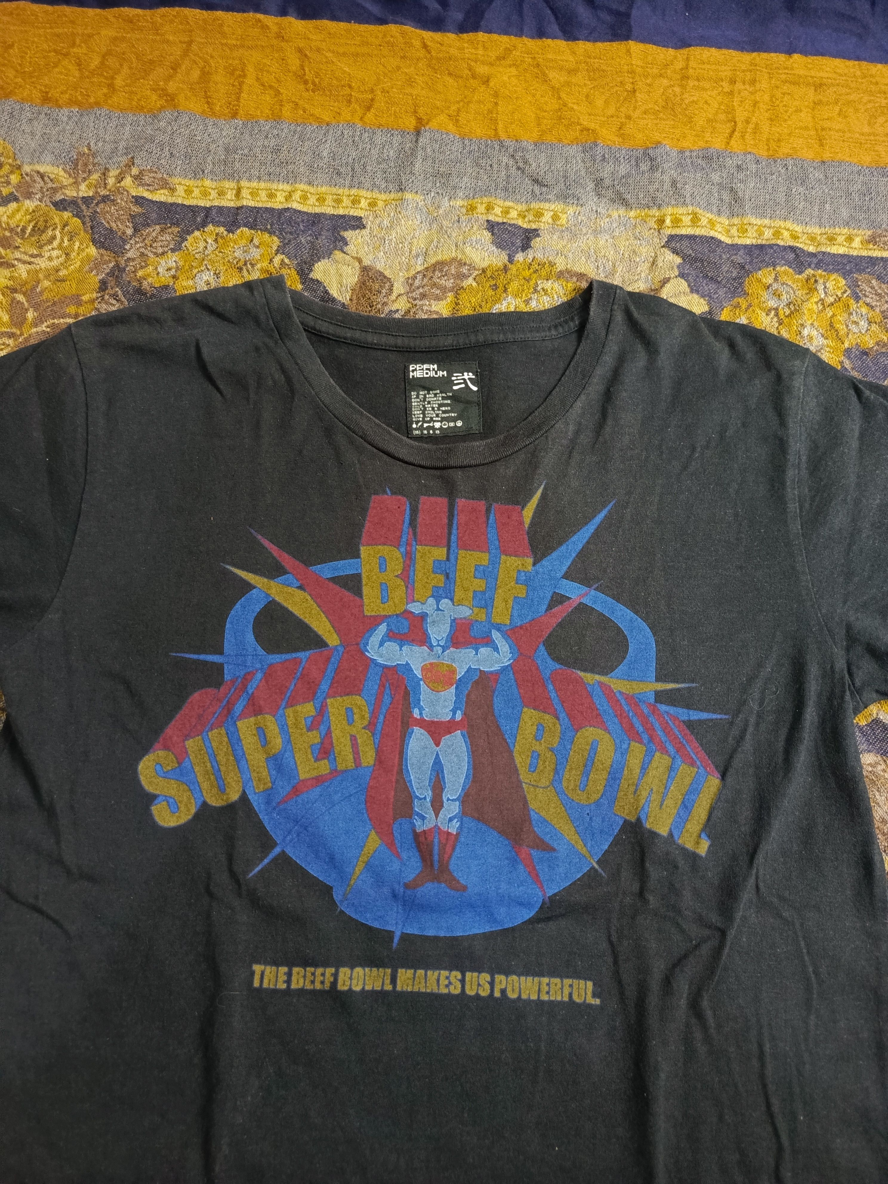 PPFM PPFM Beef Super Bowl T-Shirt – Rare Comic Style Streetwear Size US M / EU 48-50 / 2 - 2 Thumbnail