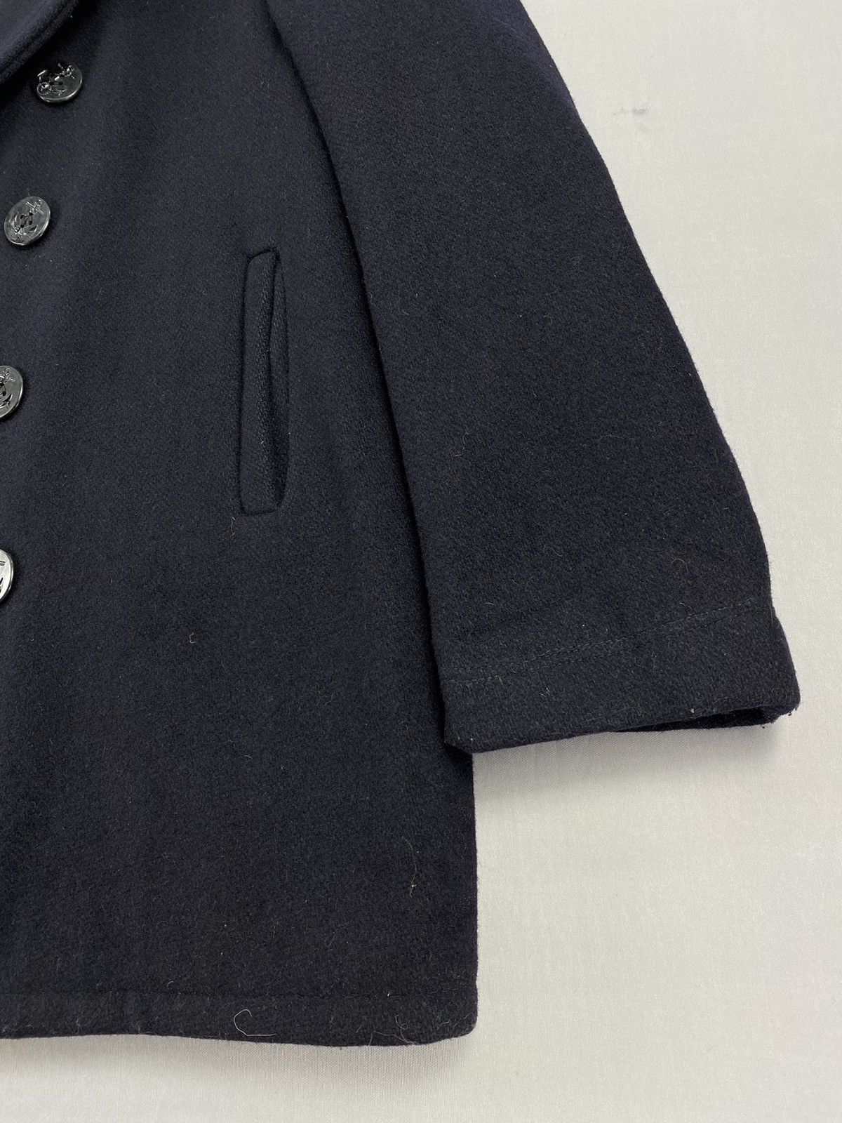 Schott Vintage 80’s US Navy Wool Pea Coat Jacket By Schott NYC Size US M / EU 48-50 / 2 - 3 Thumbnail