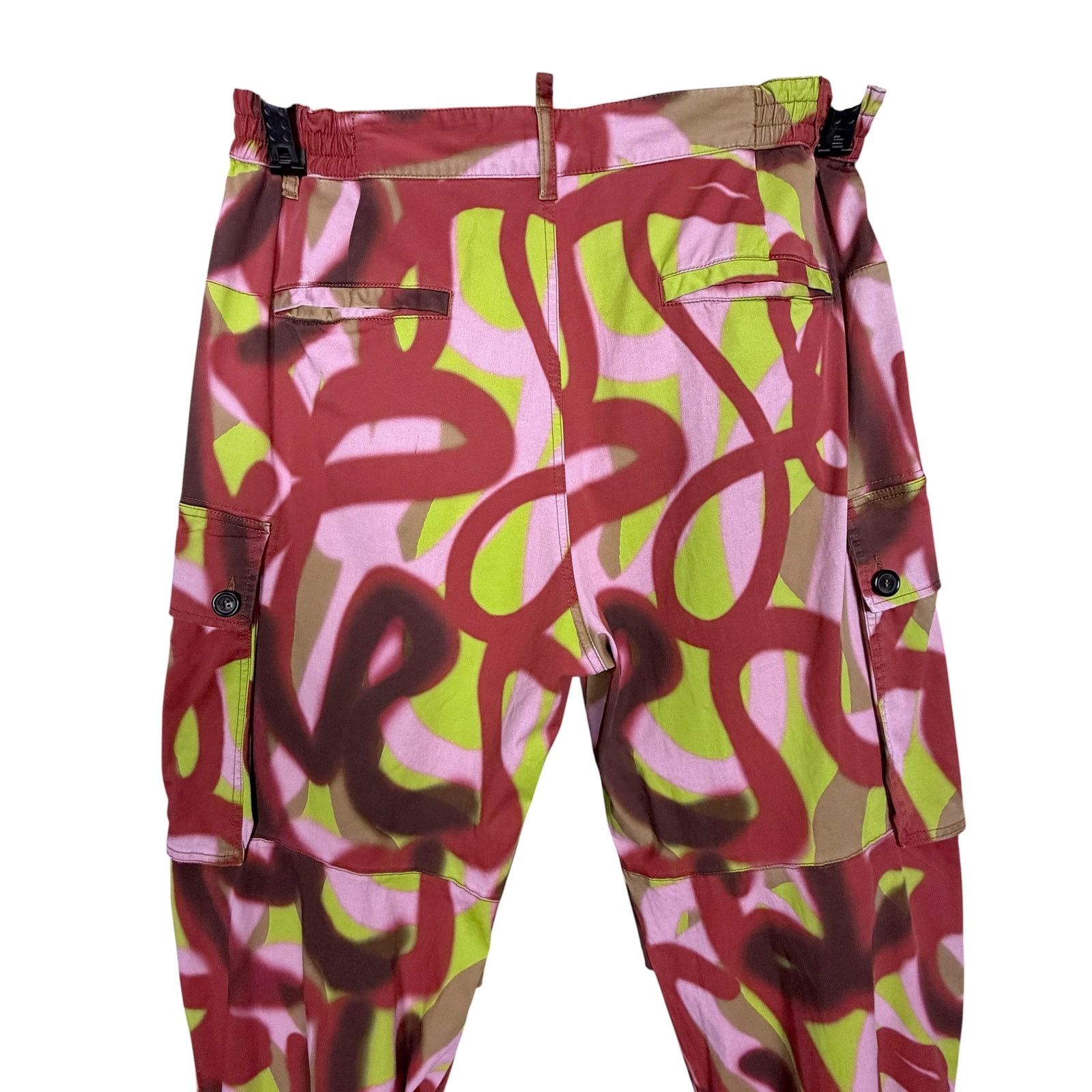 Dsquared2 Dsquared2 Graffiti Print Men Size 48 Cargo Pants $916 Retail Size US 31 - 12 Thumbnail