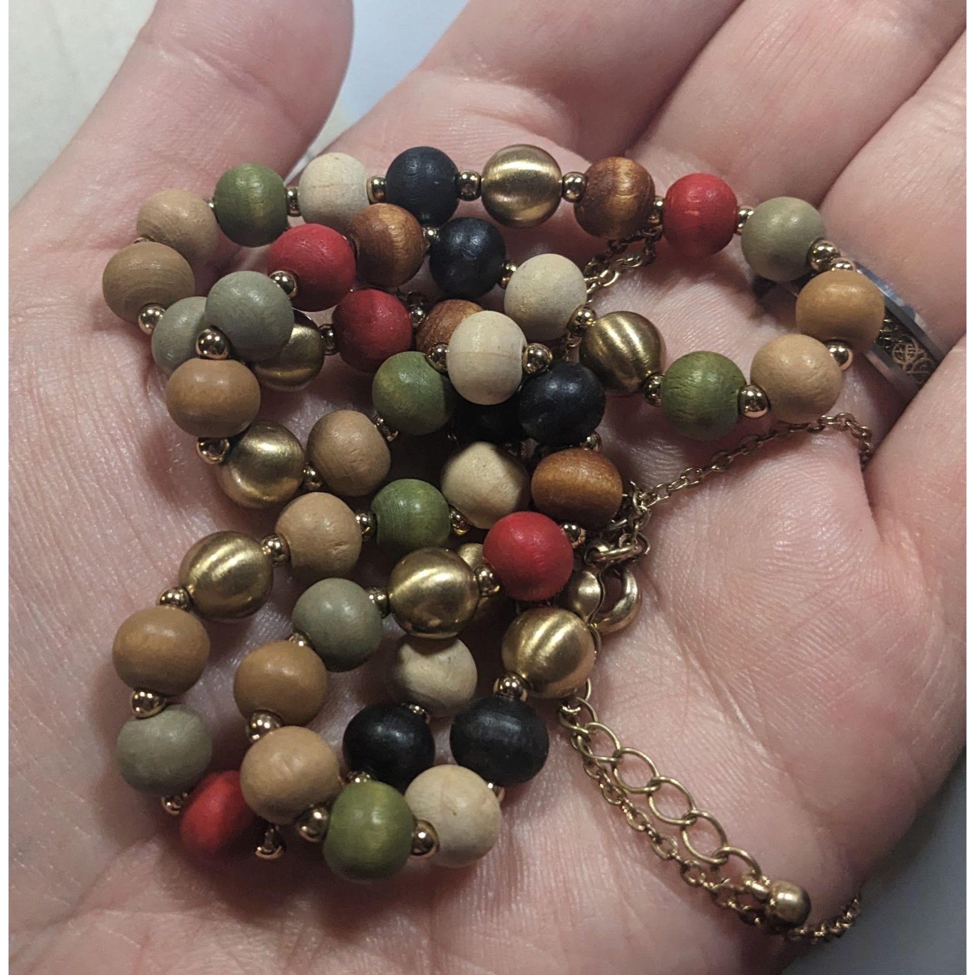 Other Casual Rainbow Painted Wood Beaded Necklace Size ONE SIZE - 3 Thumbnail