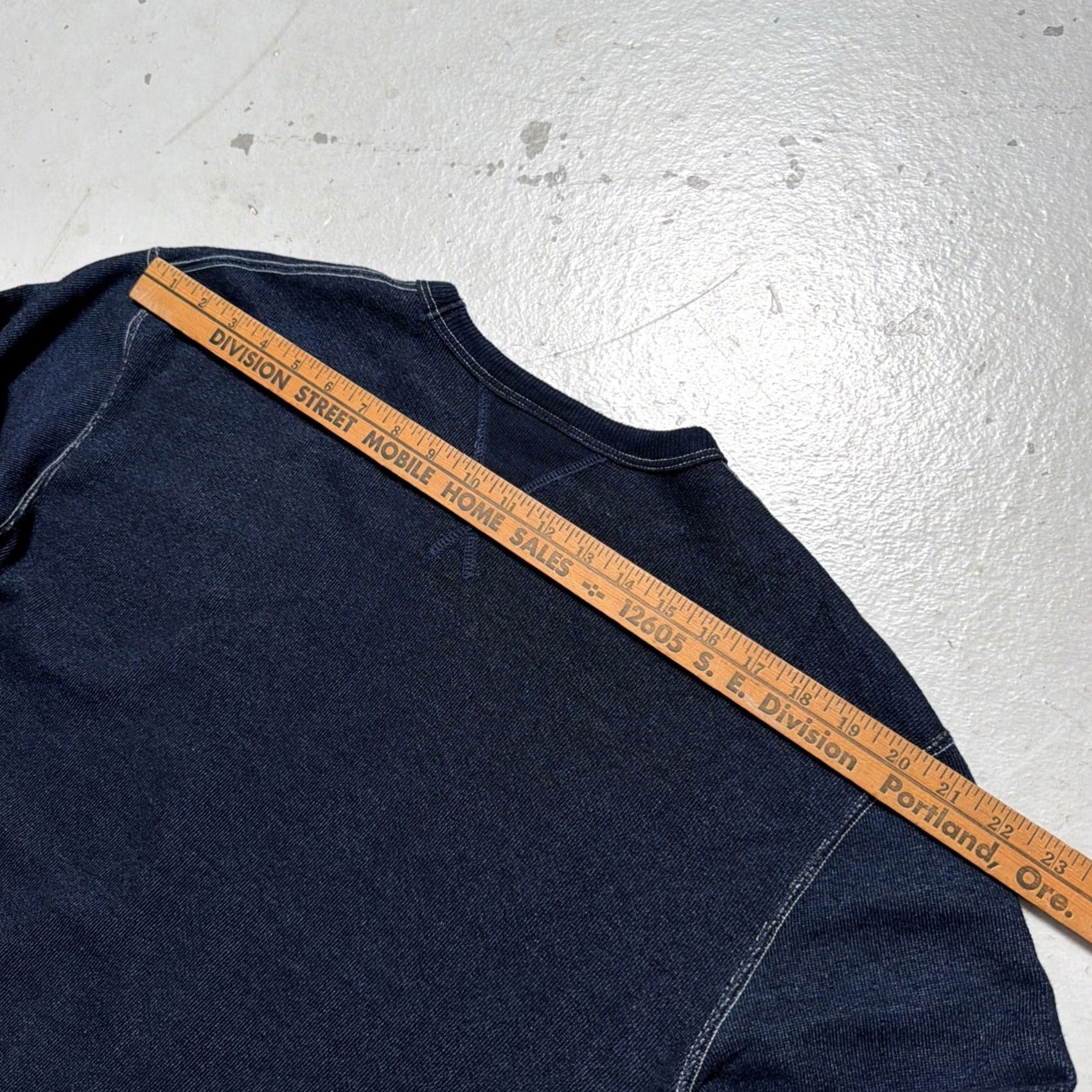 Vintage Samurai Jeans Co. Indigo Double V All Cotton Heavy Sweatshirt XXL Size US XXL / EU 58 / 5 - 8 Thumbnail