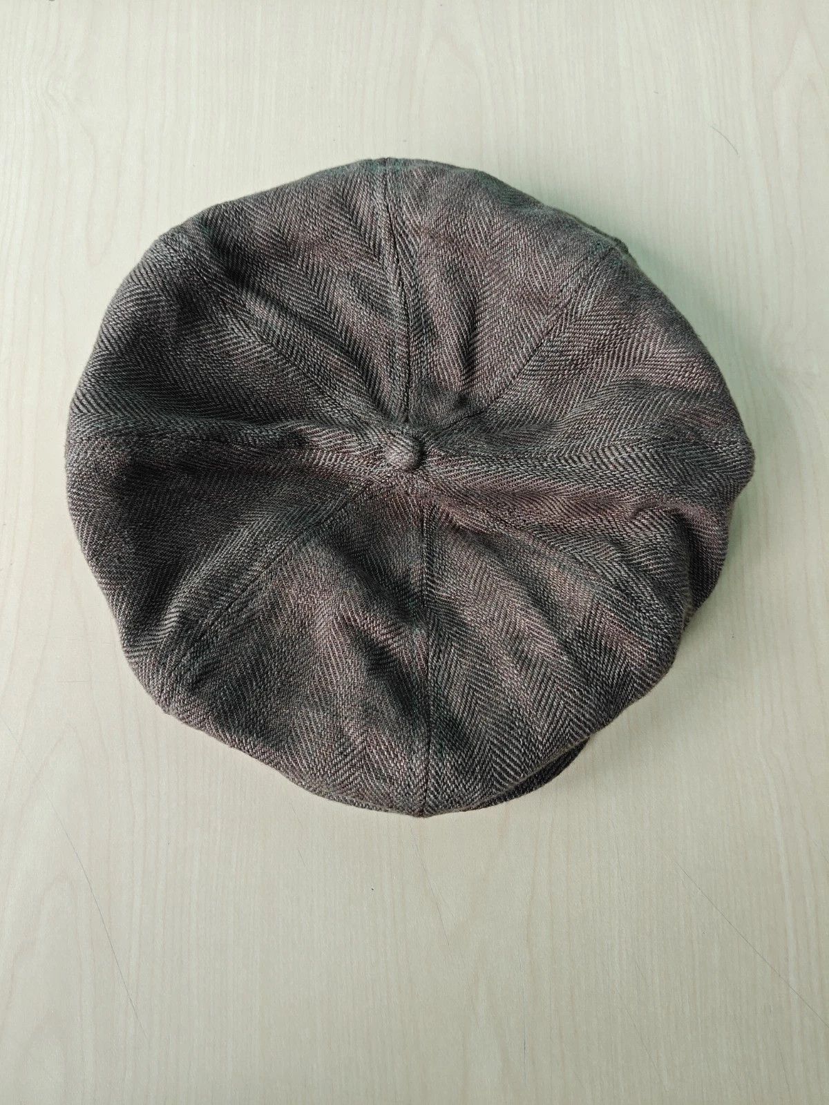 RRL Ralph Lauren DOUBLE RL Linen Herringbone Newsboy Cap T/1906 Size ONE SIZE - 8 Thumbnail