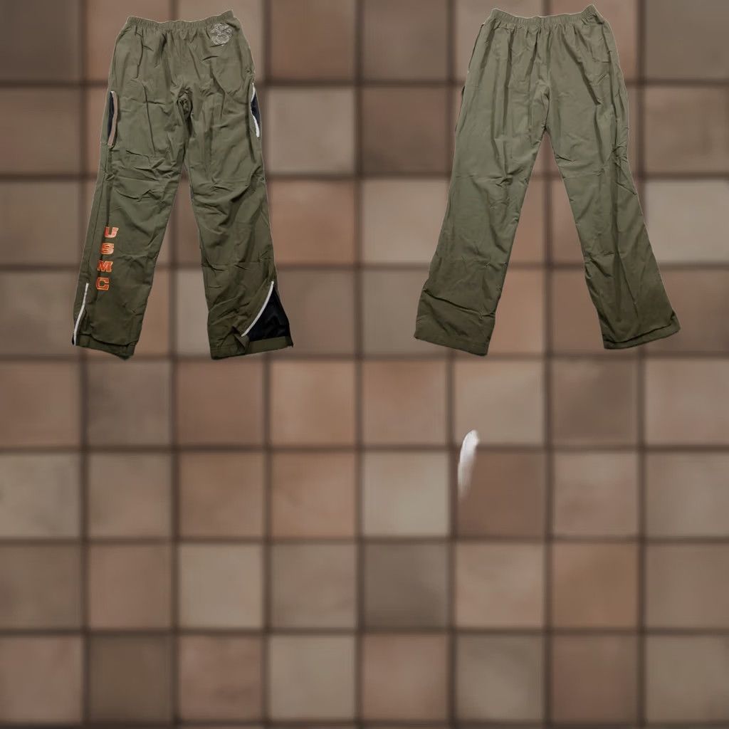 New Balance New Balance USMC Track Pants Men's Medium Long Green Nylon USA Made Size US 31 - 1 Thumbnail