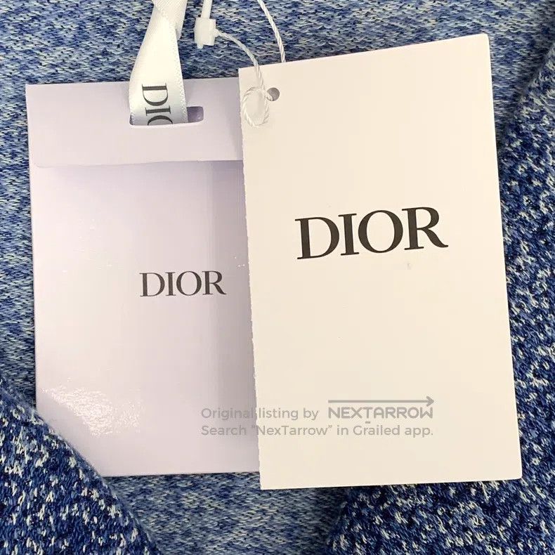 Dior Dior Blue logo letter hooded zipper jacket Size US S / EU 44-46 / 1 - 7 Thumbnail