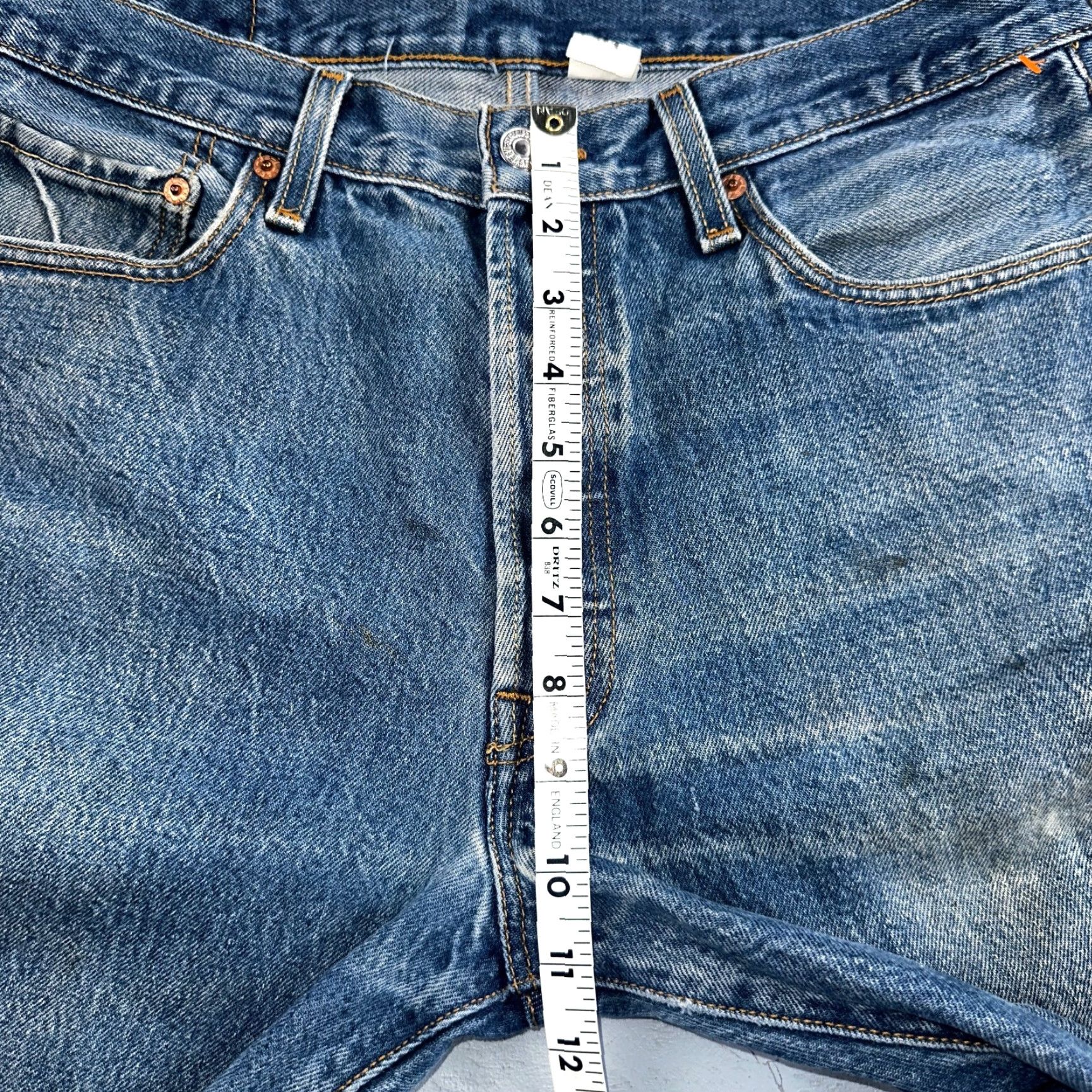 Levi's Levi's 501 Vintage Y2K XX Straight Leg Jeans 501 90s Blue Med Wash 35x33 35x29 Act 33x29 Size US 35 - 6 Thumbnail