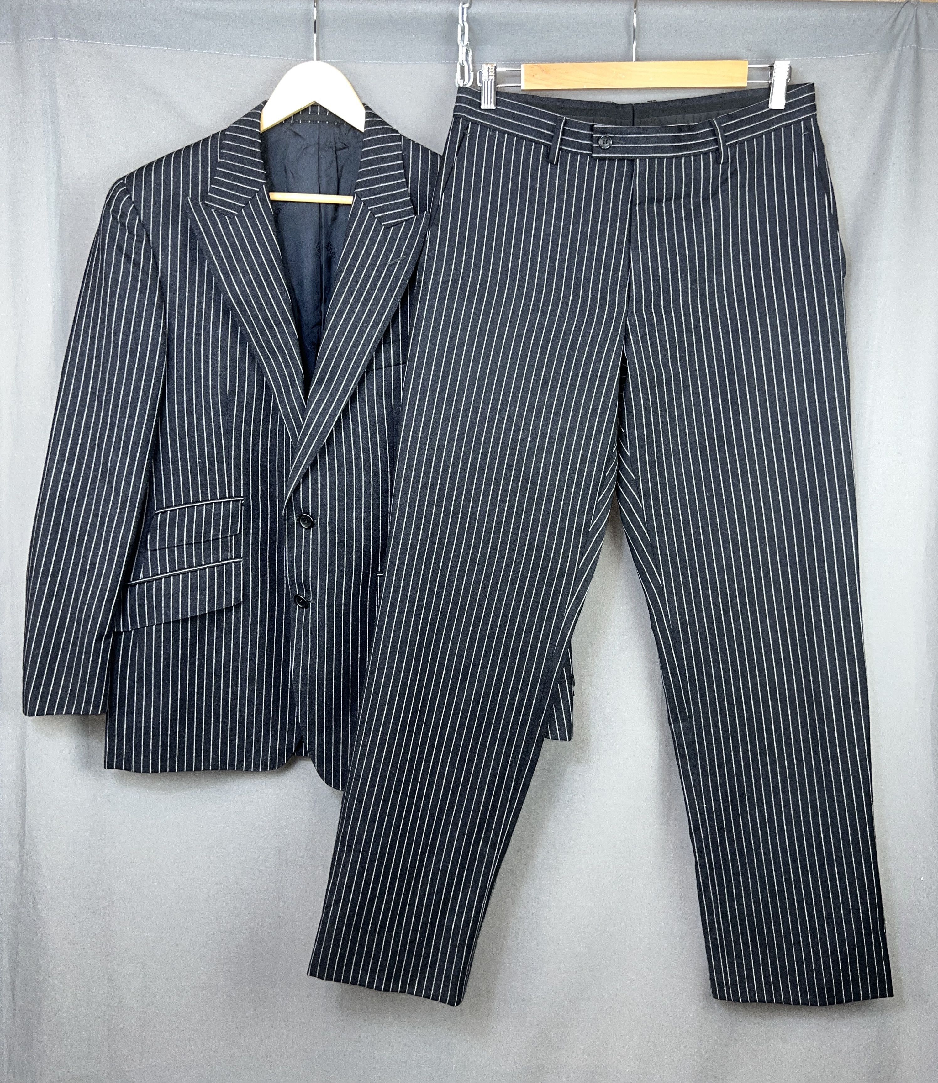 Versace Versace Collection Striped 2 Piece Wool/Silk Suit Size 50R - 2 Thumbnail