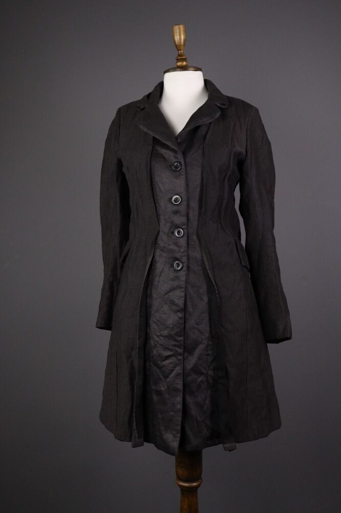 image of Avant Garde Masnada Coat Jacket in Black, Women's (Size Medium)