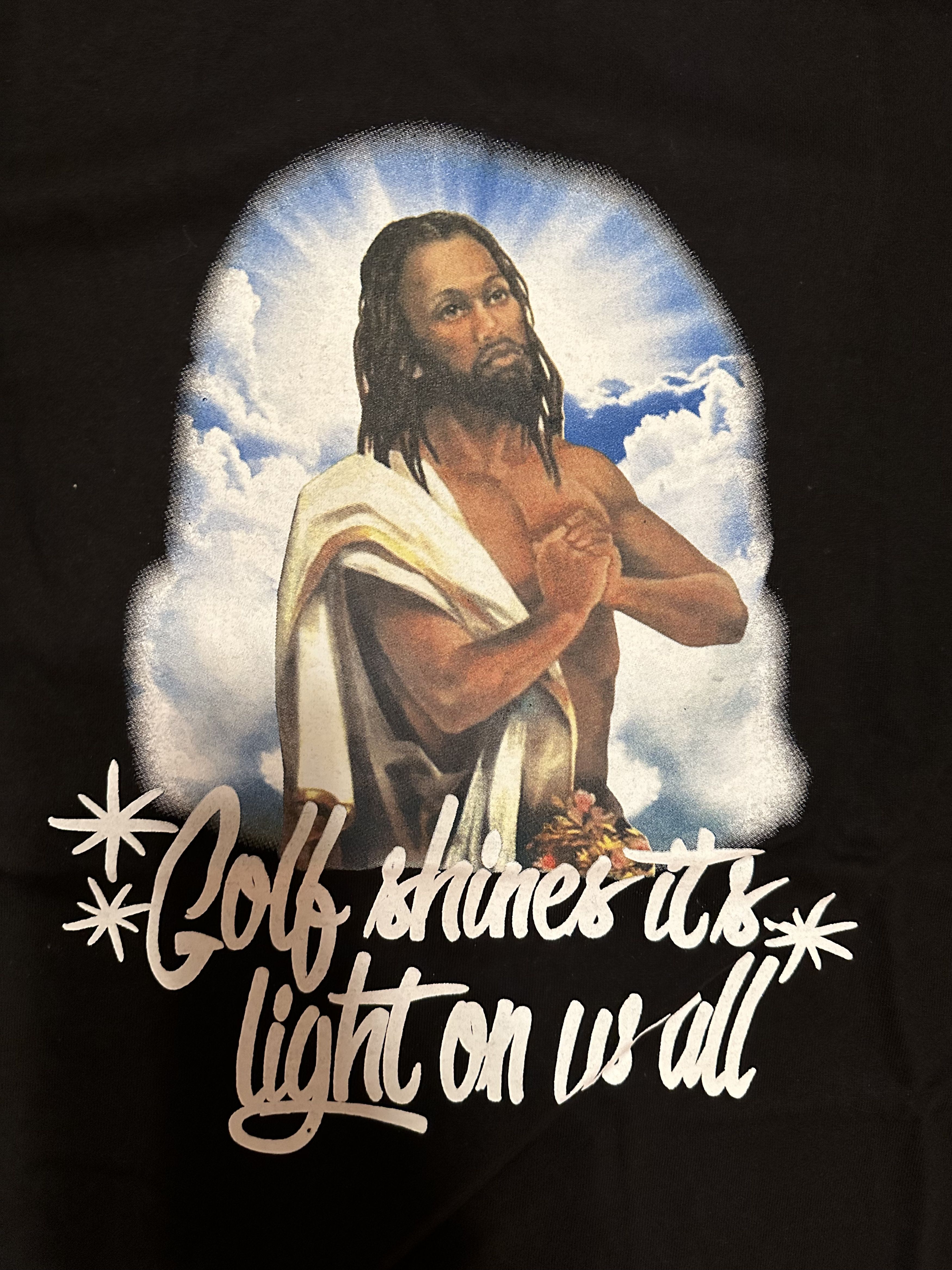 Golf Wang Black Jesus Tee Shirt - Black, Medium Size US M / EU 48-50 / 2 - 2 Thumbnail