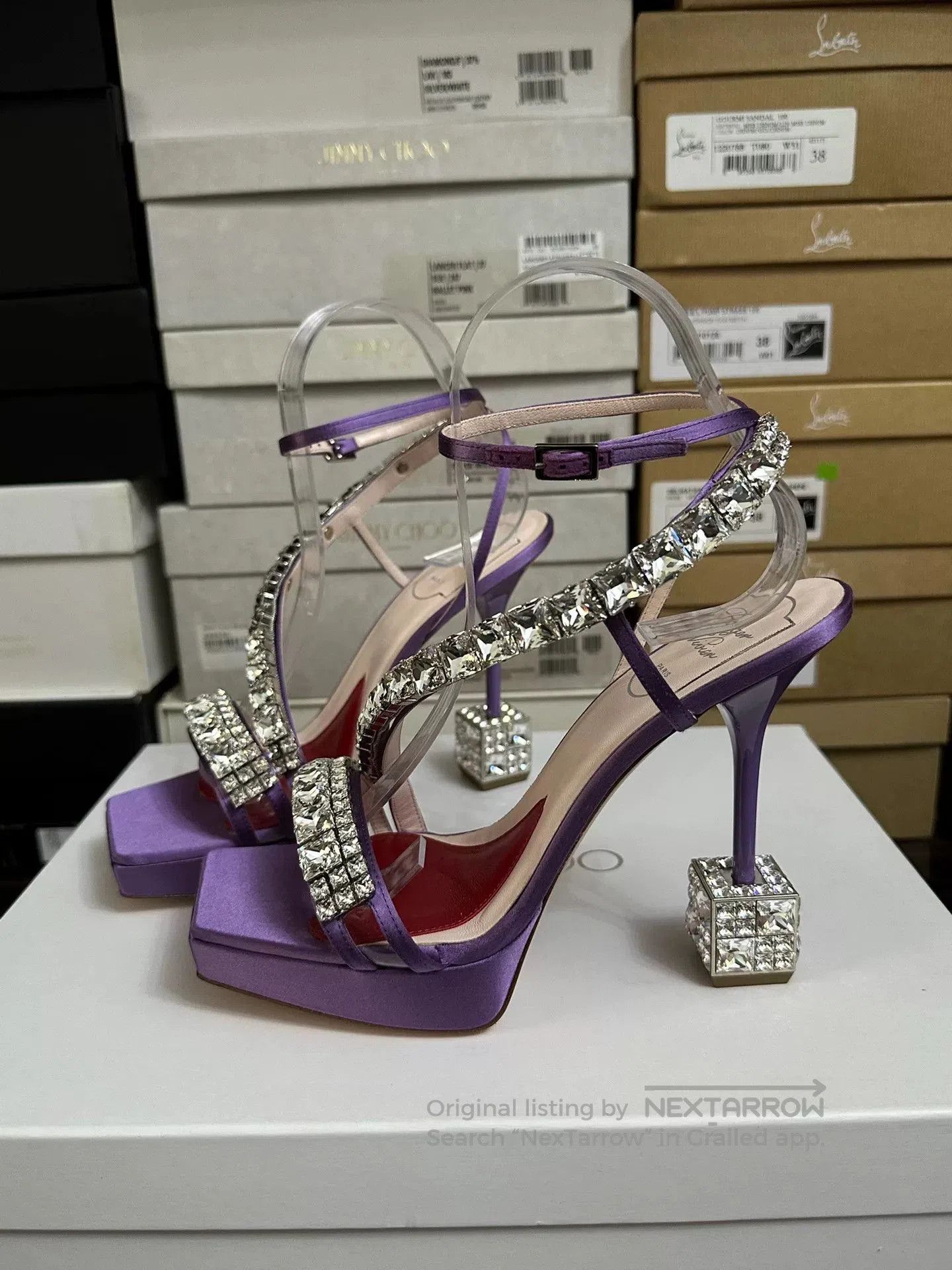 Roger Vivier Roger Vivier Crystal Embellished High Heels. Size US 7 / IT 37 - 1 Thumbnail