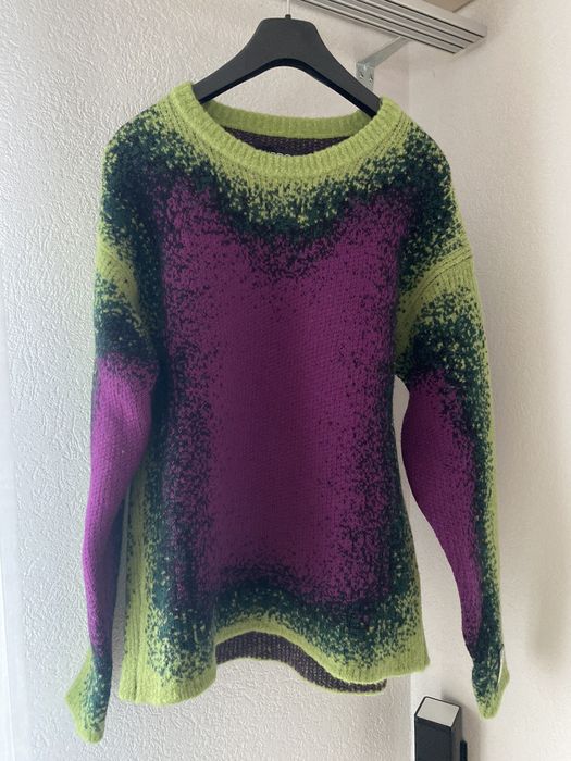 Y/Project Y/Project Gradient Heavy Knit Sweater FW23 New Green