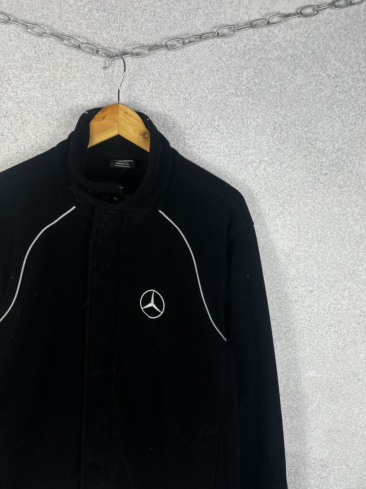 Mercedes-Benz Vintage Mercedes Benz Full Zip Fleece Jacket Size US L / EU 52-54 / 3 - 3 Thumbnail