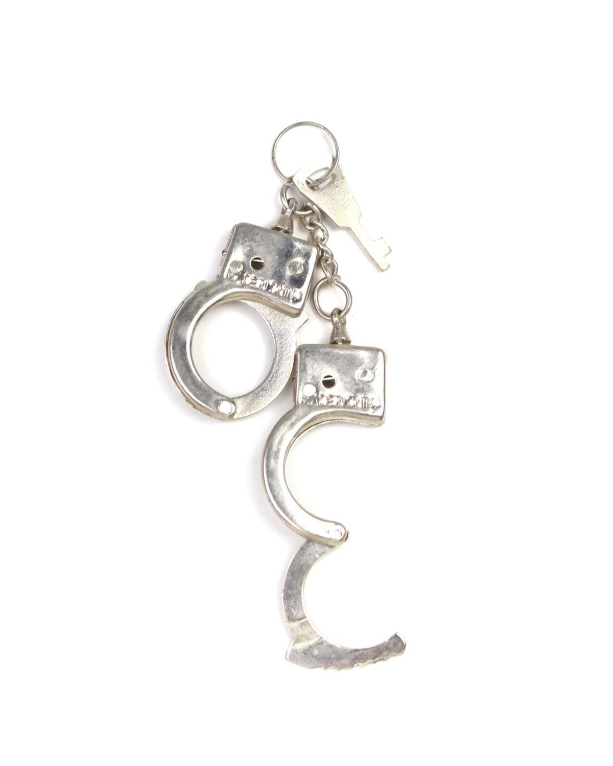 Vintage 2000S 348 TOY MINI METAL HANDCUFF KEYCHAIN Size ONE SIZE - 2 Thumbnail