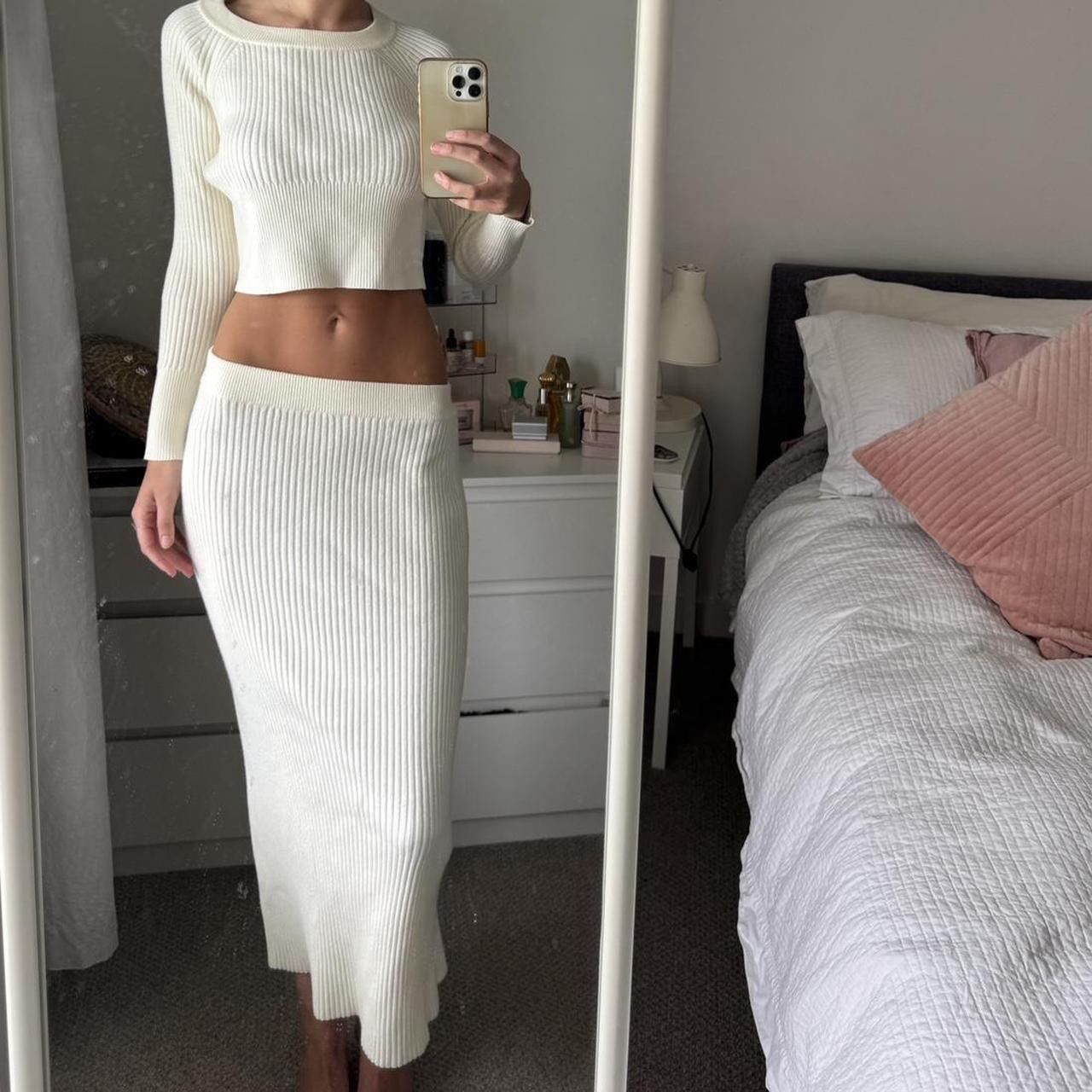 Other Whyte Valentine Cream Knit Set Size S / US 4 / IT 40 - 1 Thumbnail