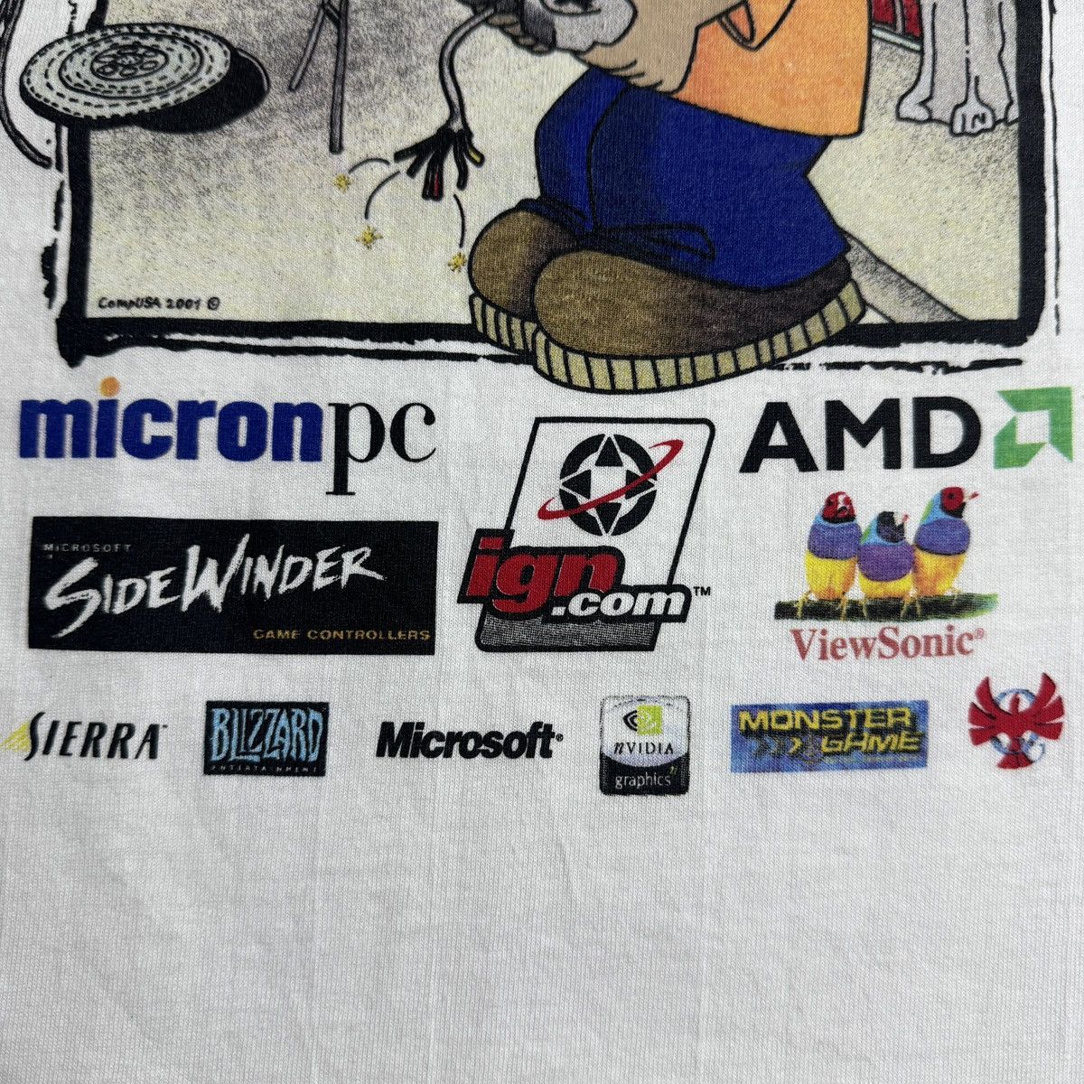 Playstation 2001 CompUSA Gamefix Blizzard microsoft video game promo tee Size US L / EU 52-54 / 3 - 2 Thumbnail