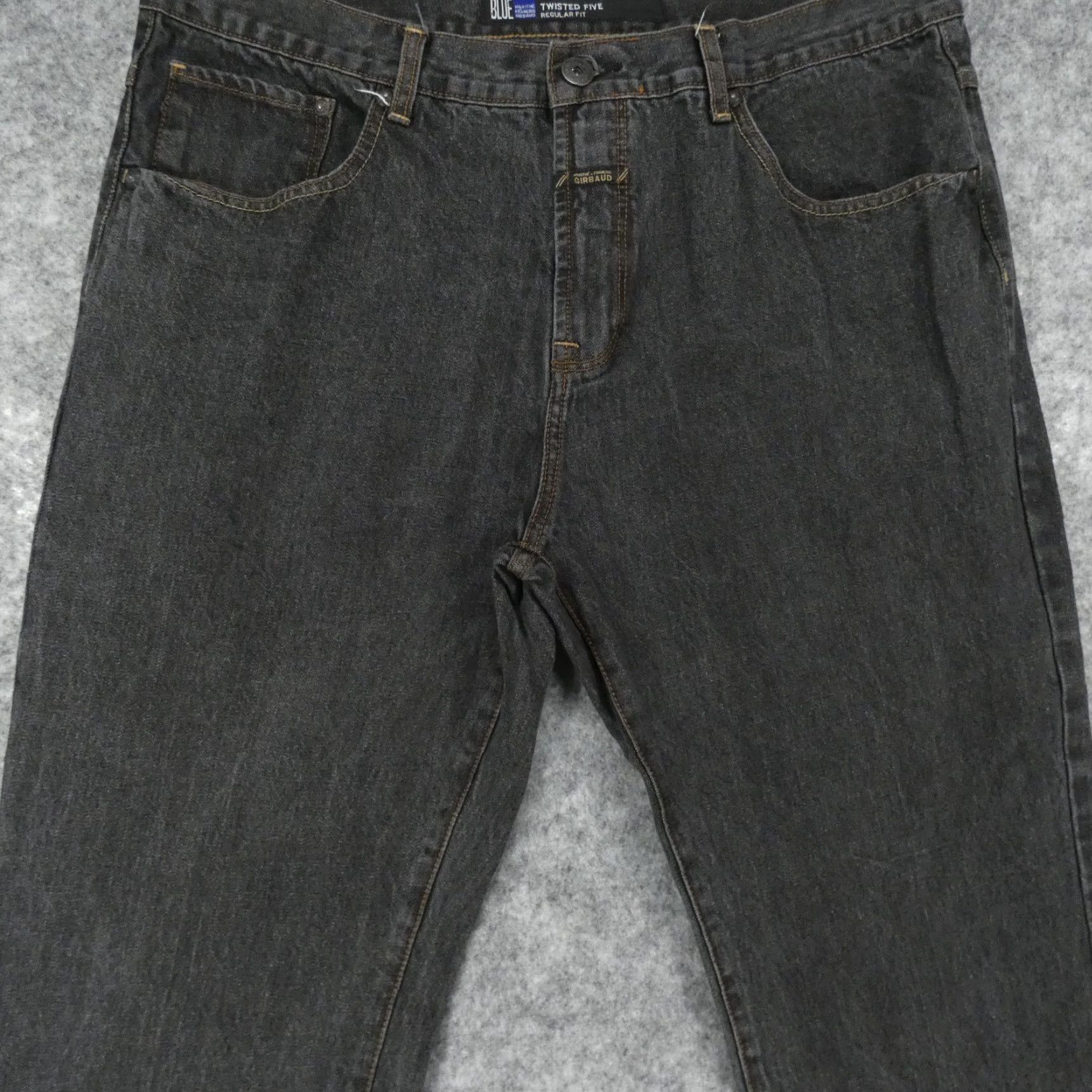 Twisted X Marithe Francois Girbaud Jeans Men 40x25 Blue Gray Twisted Five (Altered) Size US 39 - 3 Thumbnail