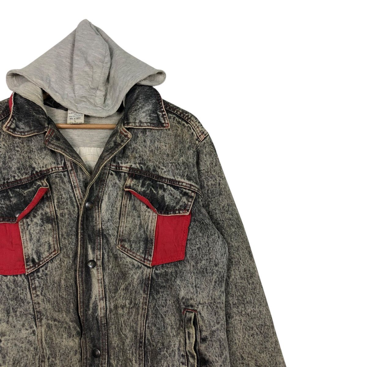 Japanese Brand 🔥VINTAGE BIKER BOMBER JACKET DENIM JAPAN ISSEY MIYAKE Size US L / EU 52-54 / 3 - 8 Thumbnail
